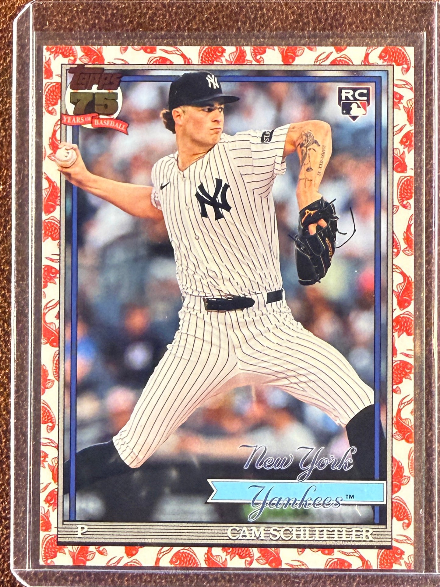Cam Schlittler - 2026 Topps Series 1 - Koi Fish (*Slight Corner Whiting On Back*) - Yankees