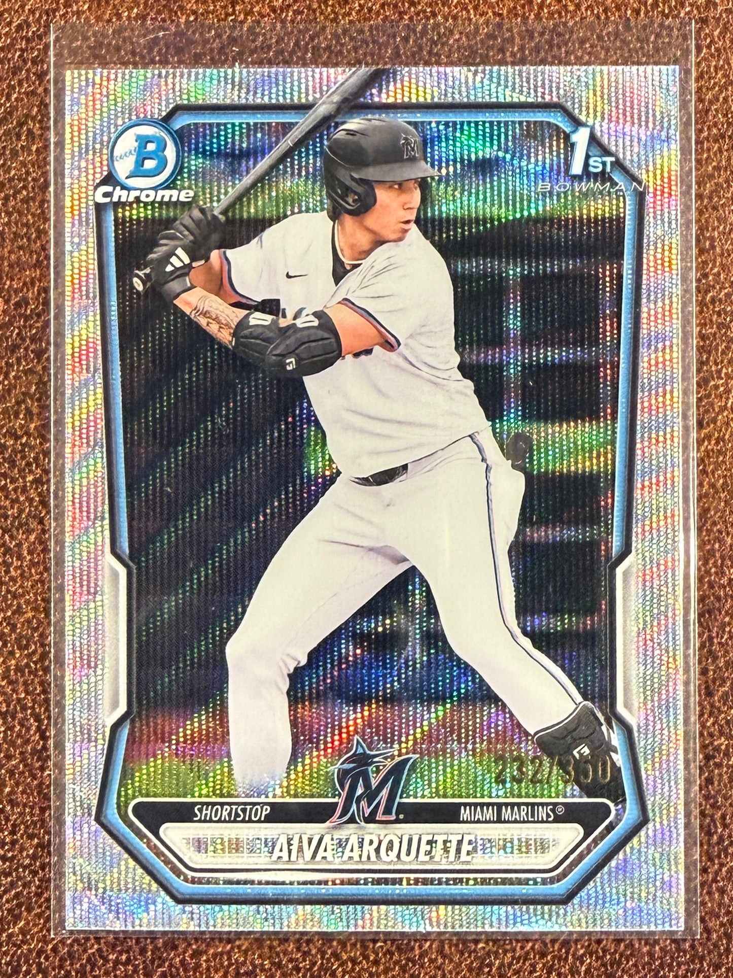 Aiva Arquette - 2026 Bowman Chrome - 1st Wave Refractor /350 - Marlins