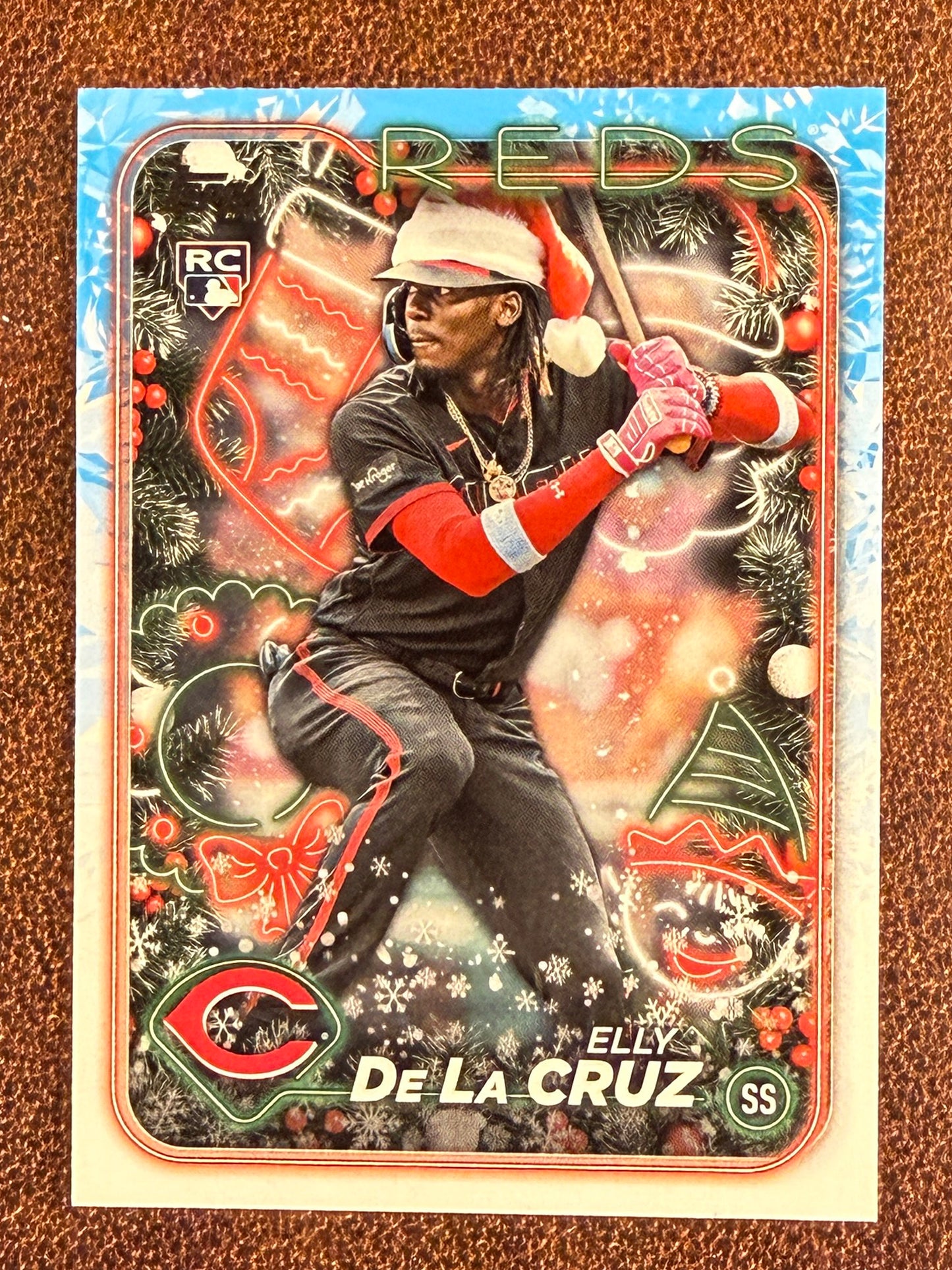 Elly De La Cruz - 2024 Topps Holiday - Rookie Santa Hat - Reds