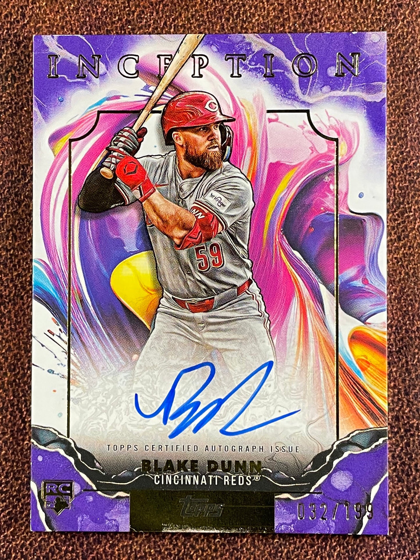 Blake Dunn - 2025 Topps Inception - AUTO /199 - Reds
