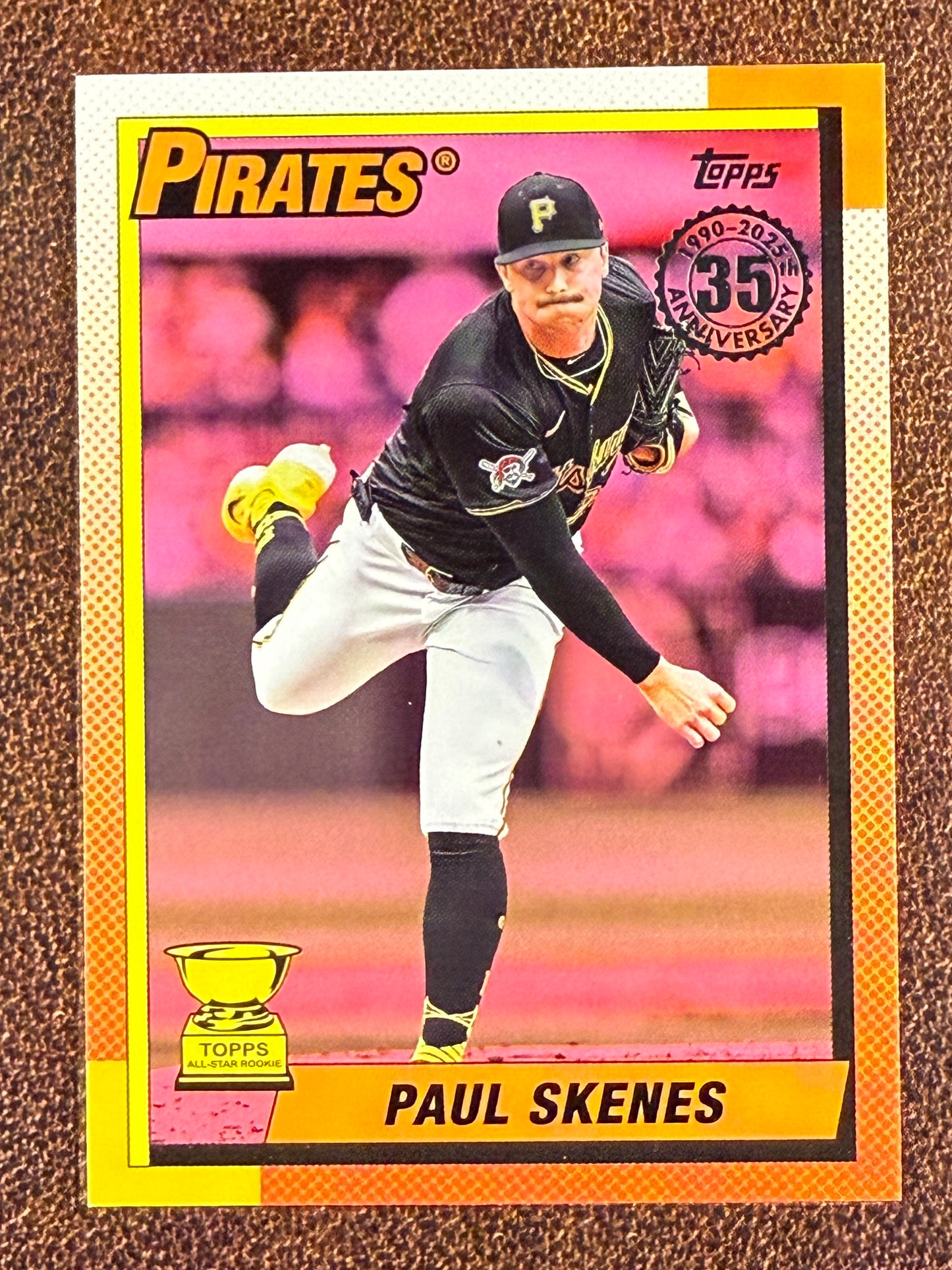 Paul Skenes - 2025 Topps Series 1 - 1990 PINK - Pirates