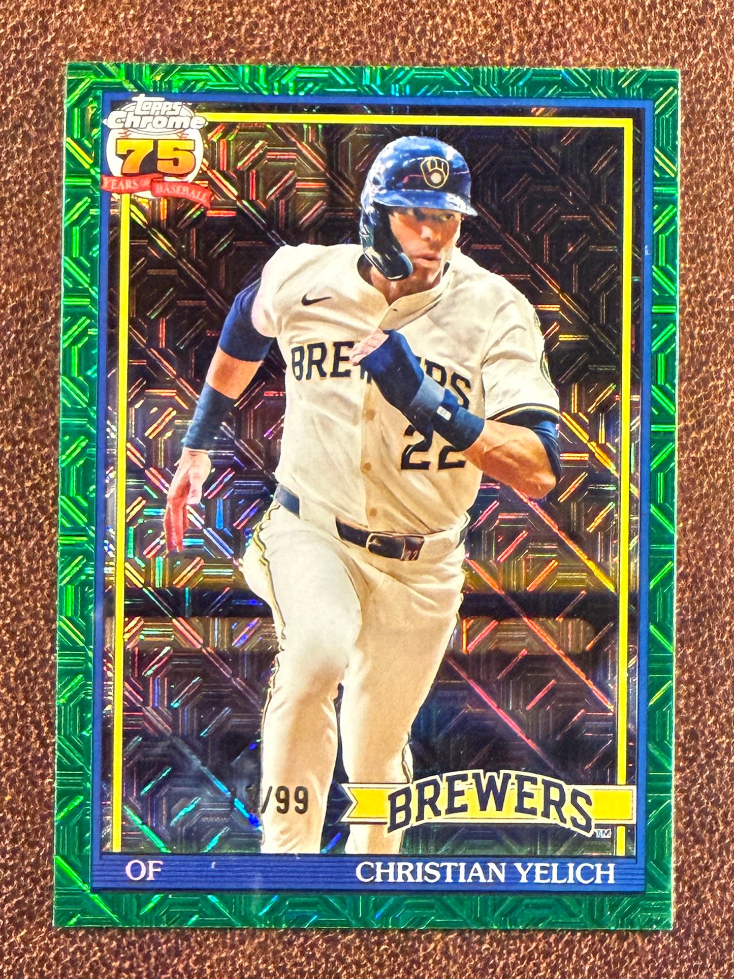 Christian Yelich - 2026 Topps Series 1 - GREEN 1991 MOJO /99 - Brewers