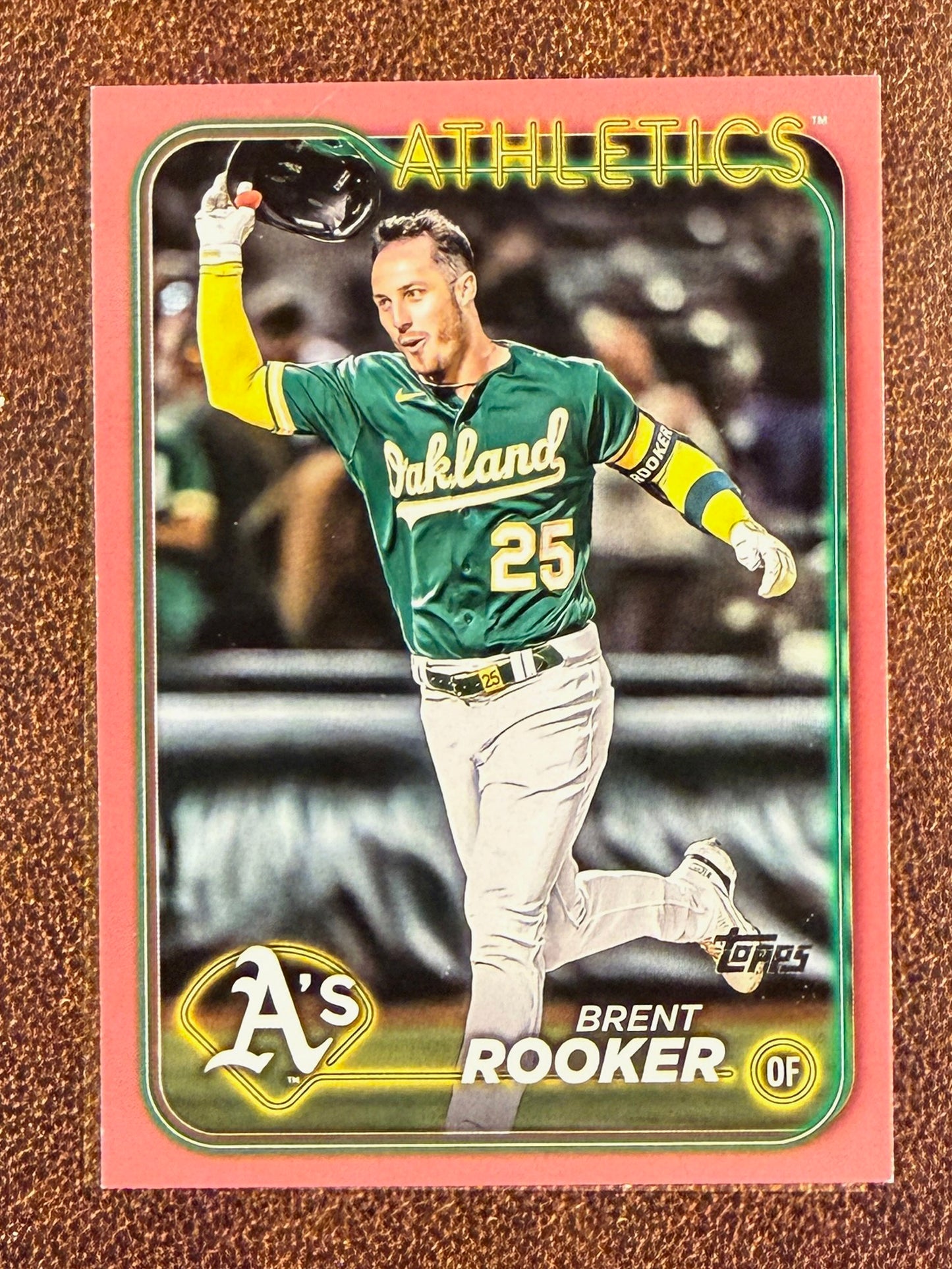 Brent Rooker - 2024 Topps Series 1 - Mother's Day Parallel /50 - Athletics