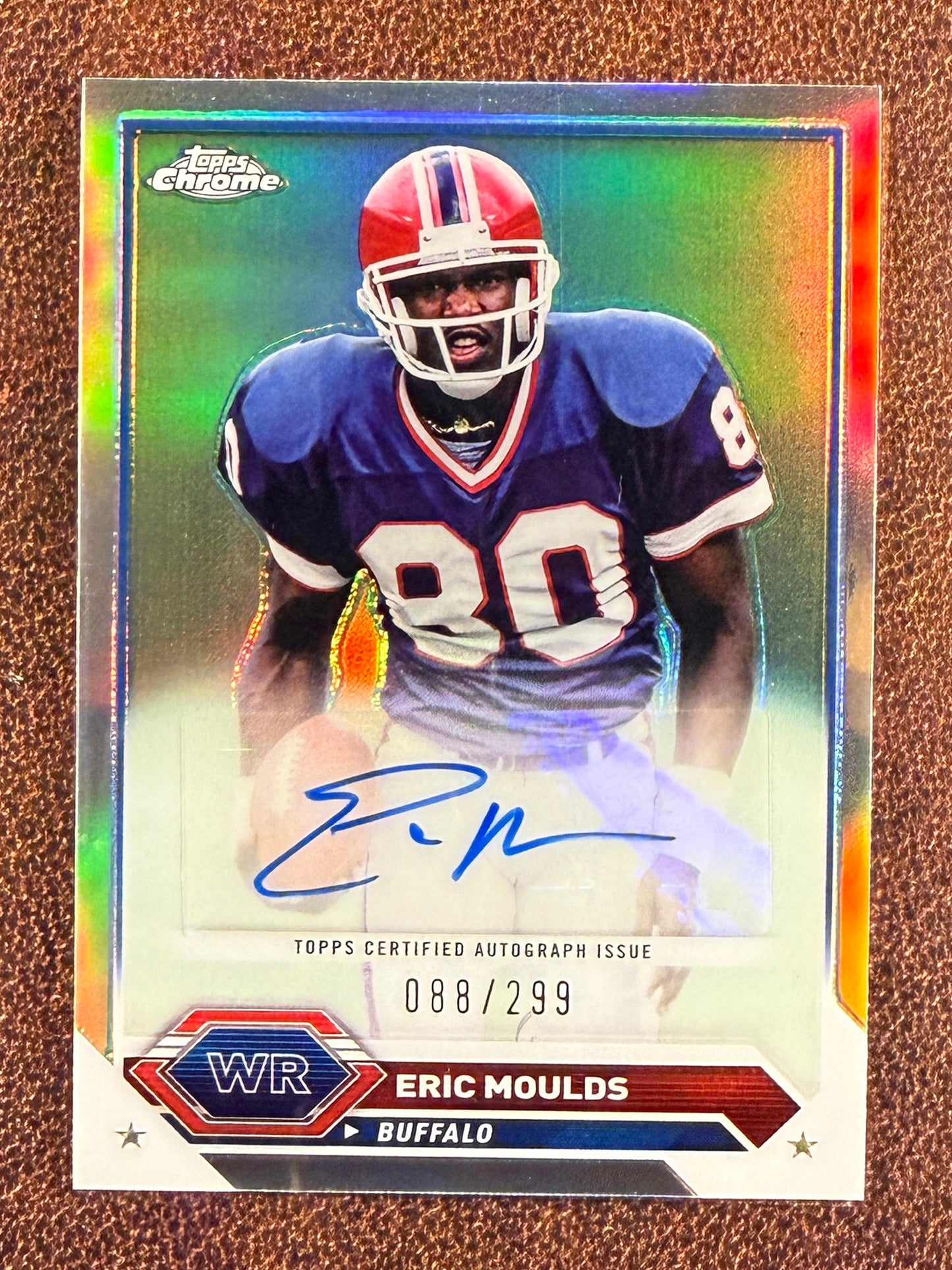 Eric Moulds - 2024 Topps Chrome - Refractor AUTO - Bills