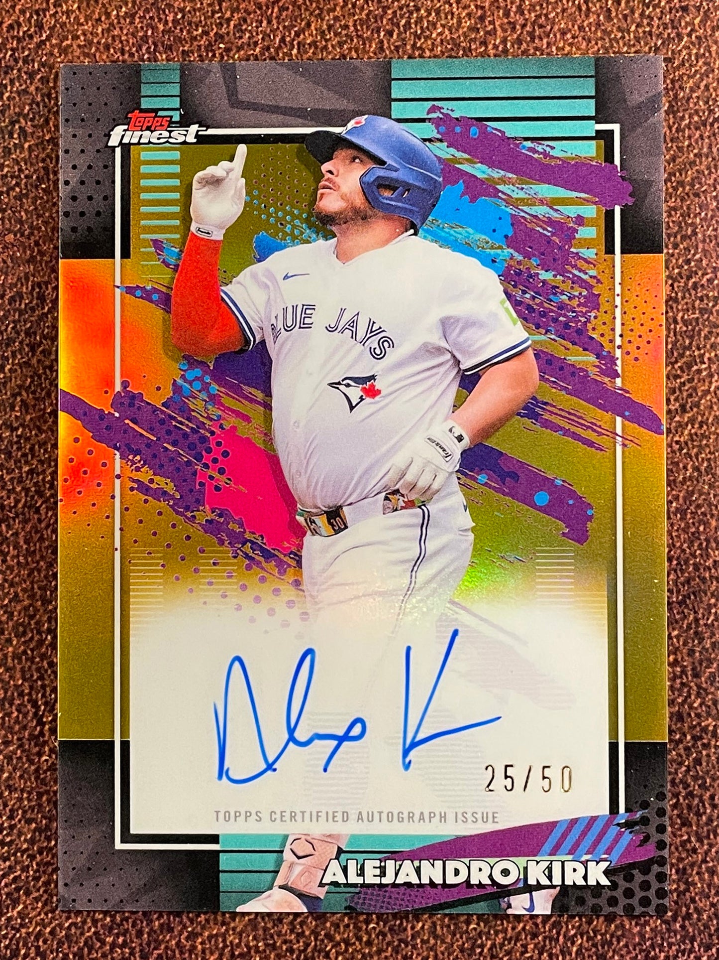 Alejandro Kirk - 2026 Topps Finest - GOLD AUTO /50 - Blue Jays