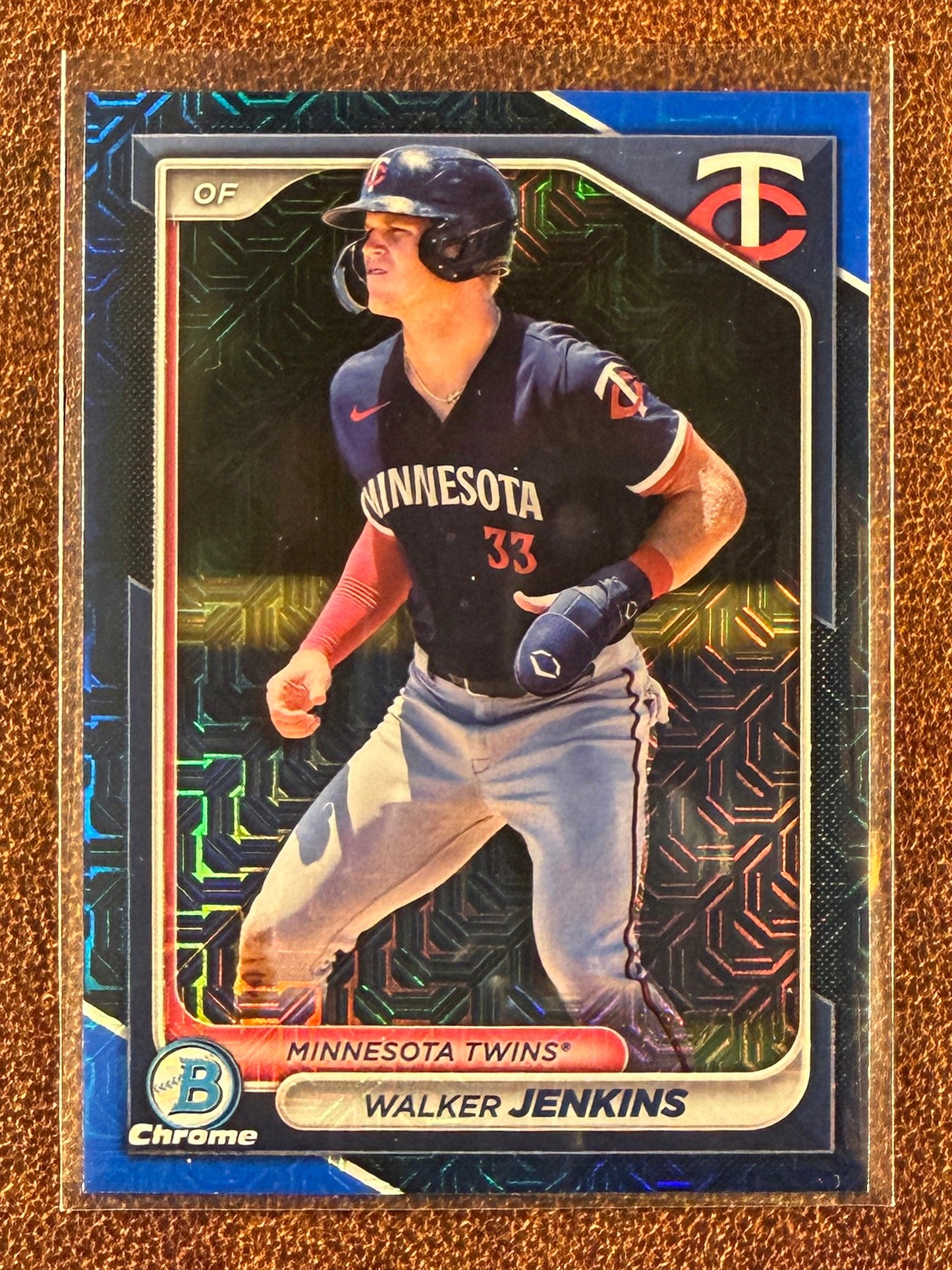 Walker Jenkins - 2024 Bowman Chrome - BLUE Mojo /150 - Twins