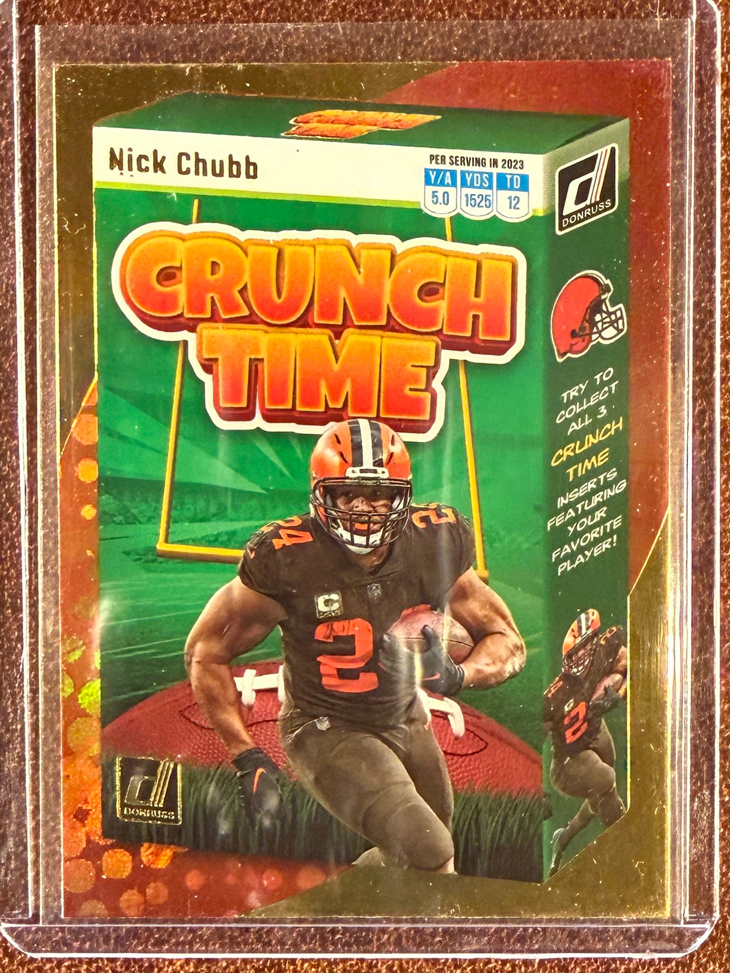Nick Chubb - 2023 Panini Donruss - Crunch Time - Browns