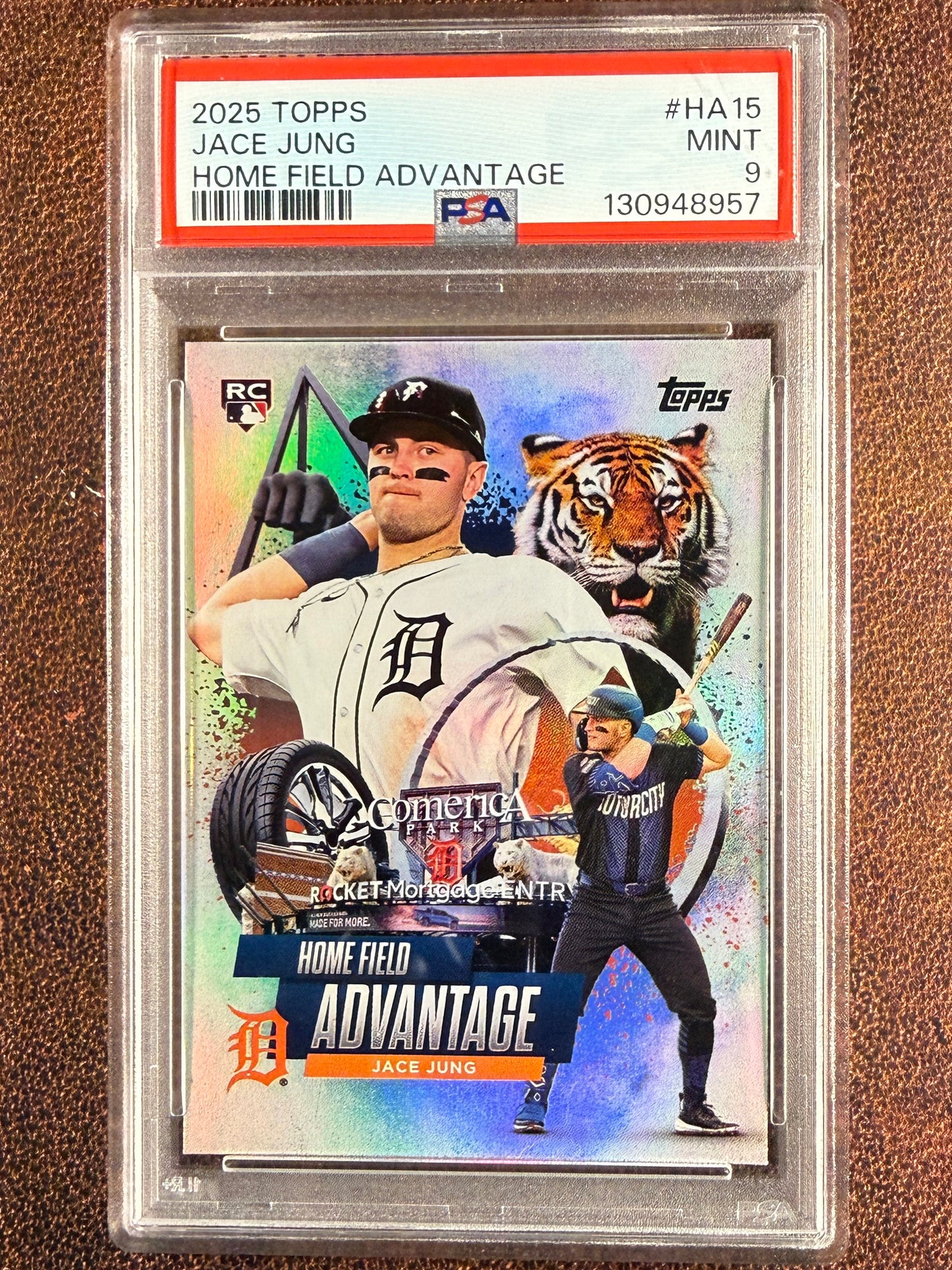 Jace Jung - 2025 Topps Series 1 - Home Field Advantage (PSA 9) - Tigers