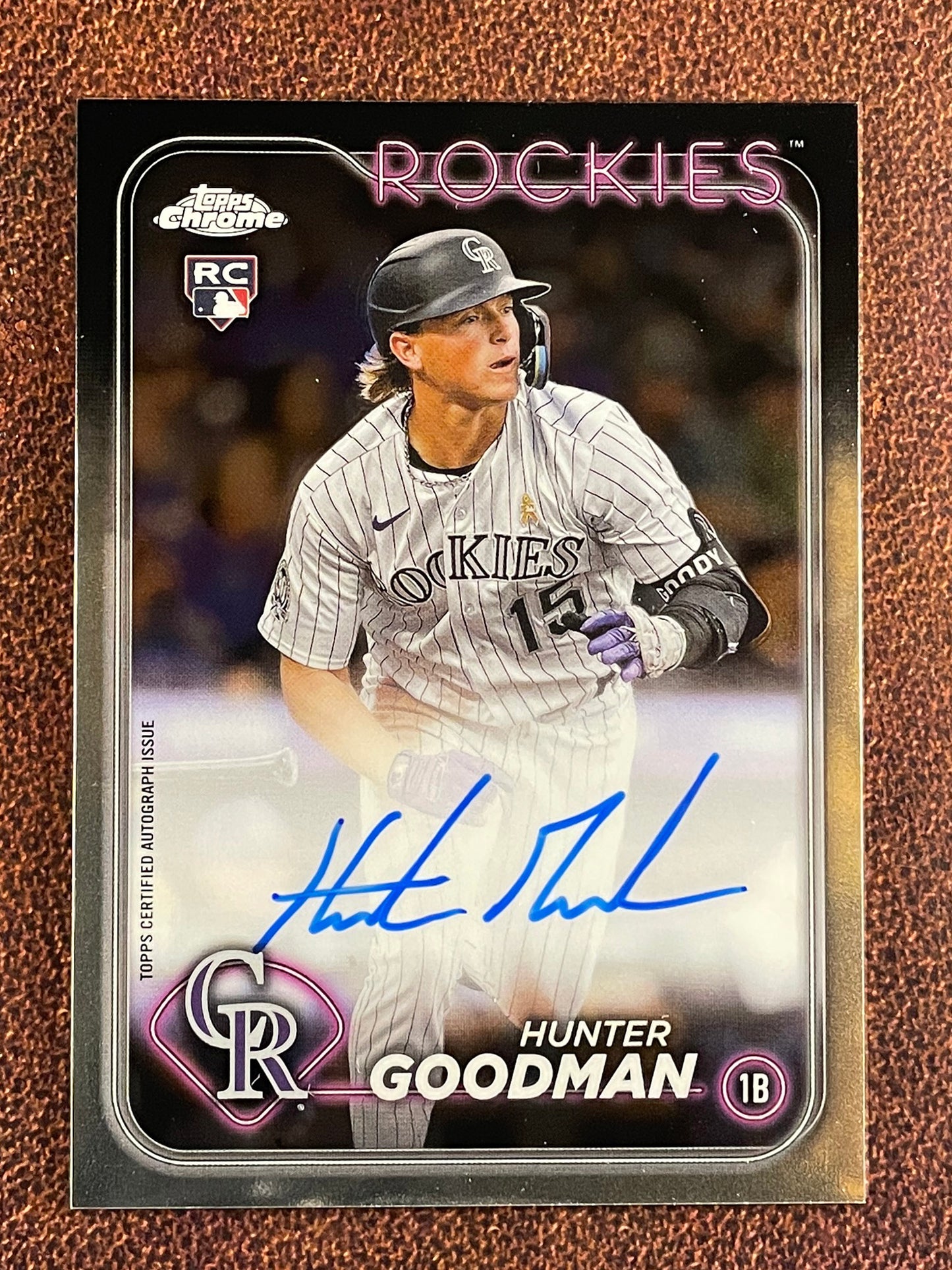 Hunter Goodman - 2024 Topps Chrome - Rookie AUTO - Rockies