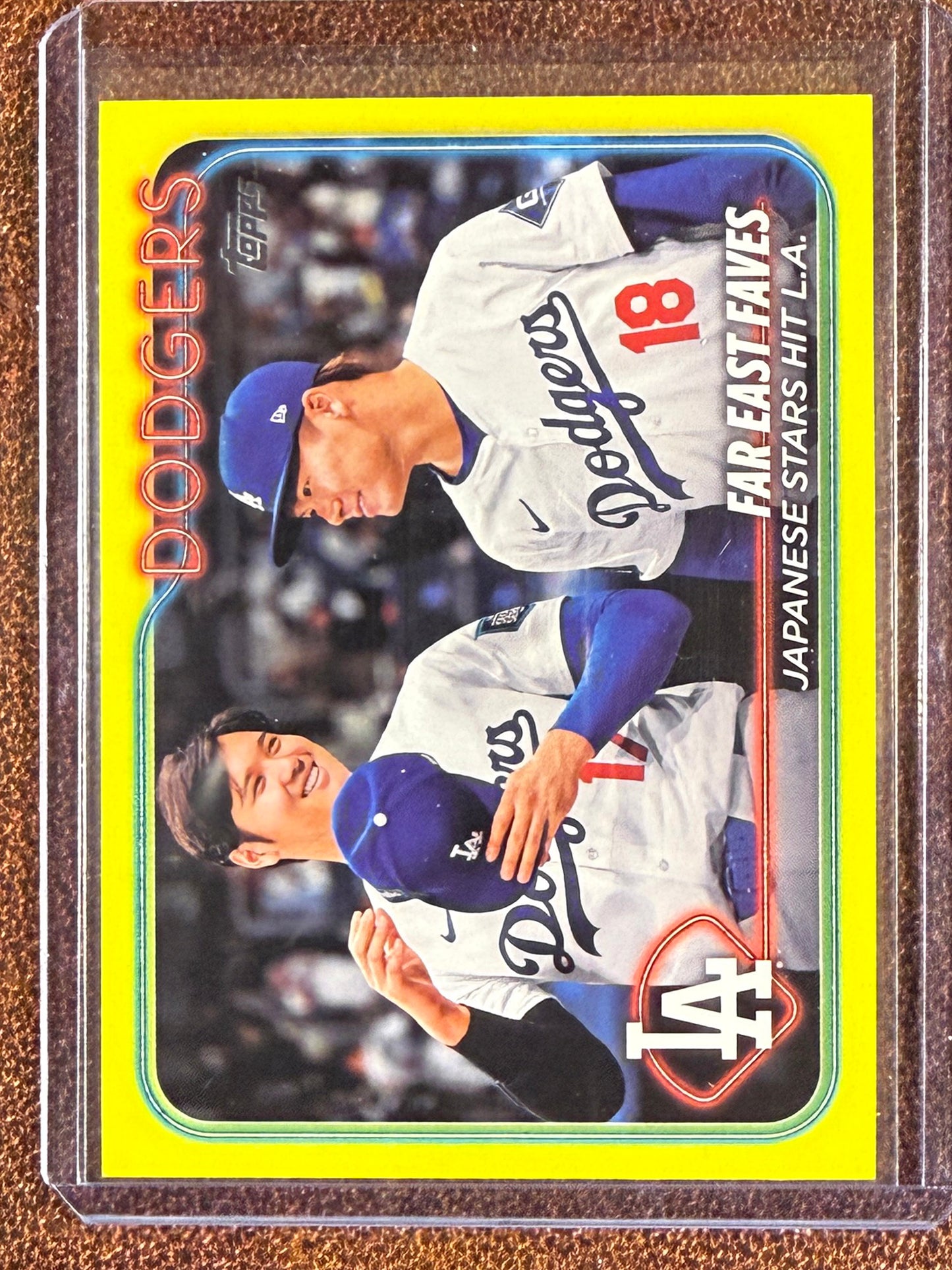 Shohei Ohtani/Yoshinobu Yamamoto - 2024 Topps Update - YELLOW Border - Dodgers