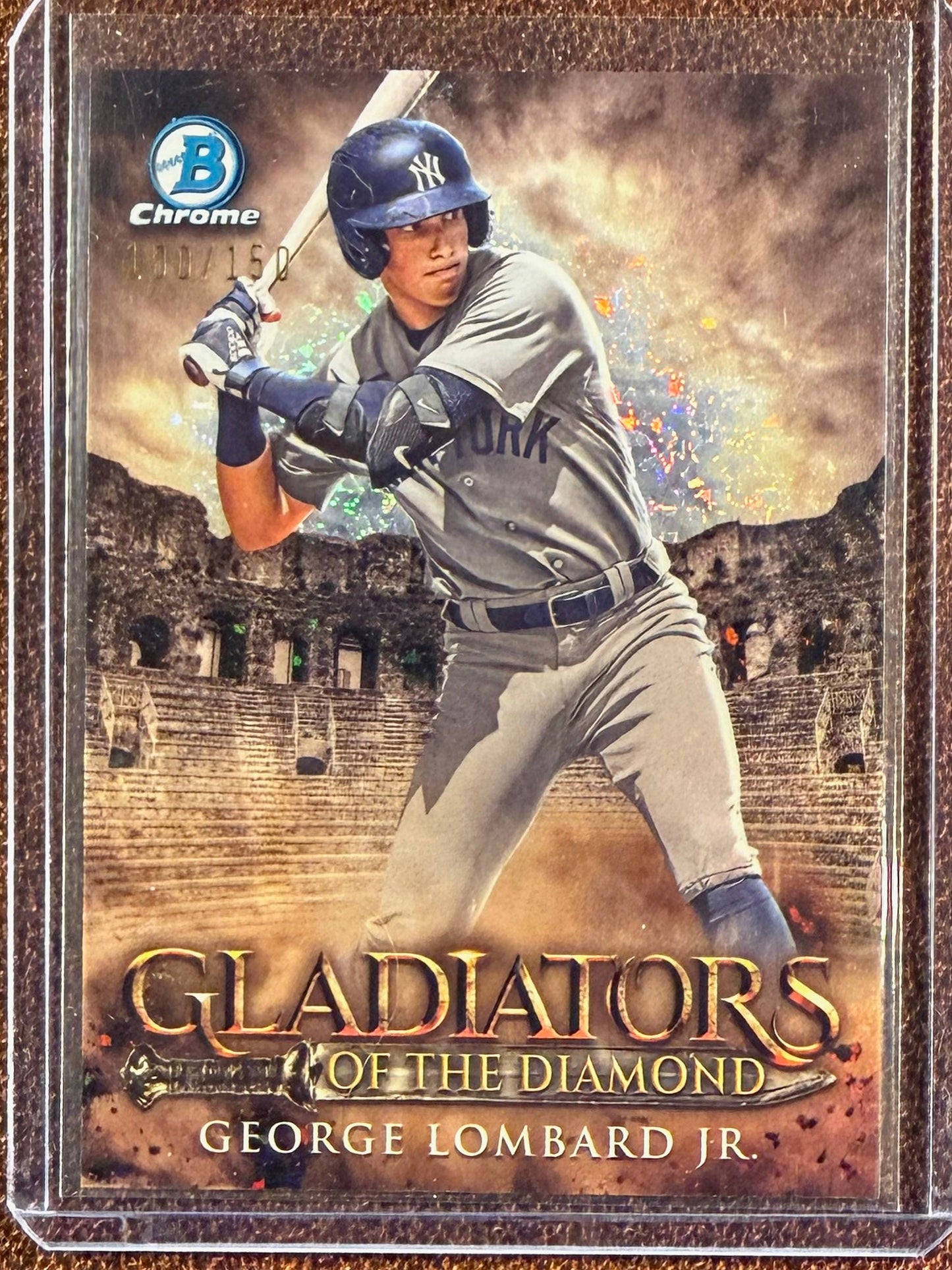 George Lomboard Jr. - 2024 Bowman Chrome - Gladiators of the Diamond /150 - Yankees