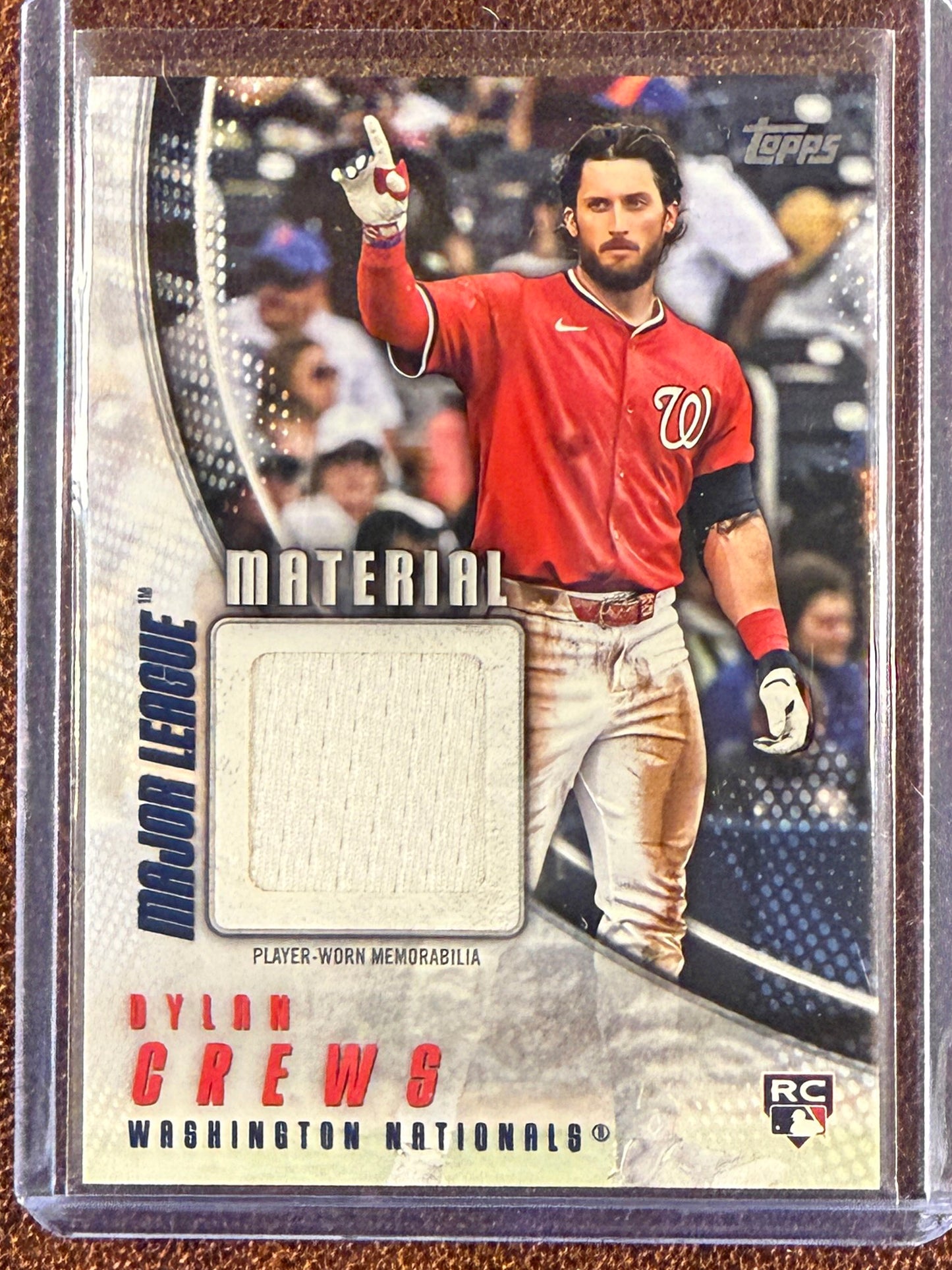 Dylan Crews - 2025 Topps Update - Rookie Major League Material RELIC - Nationals
