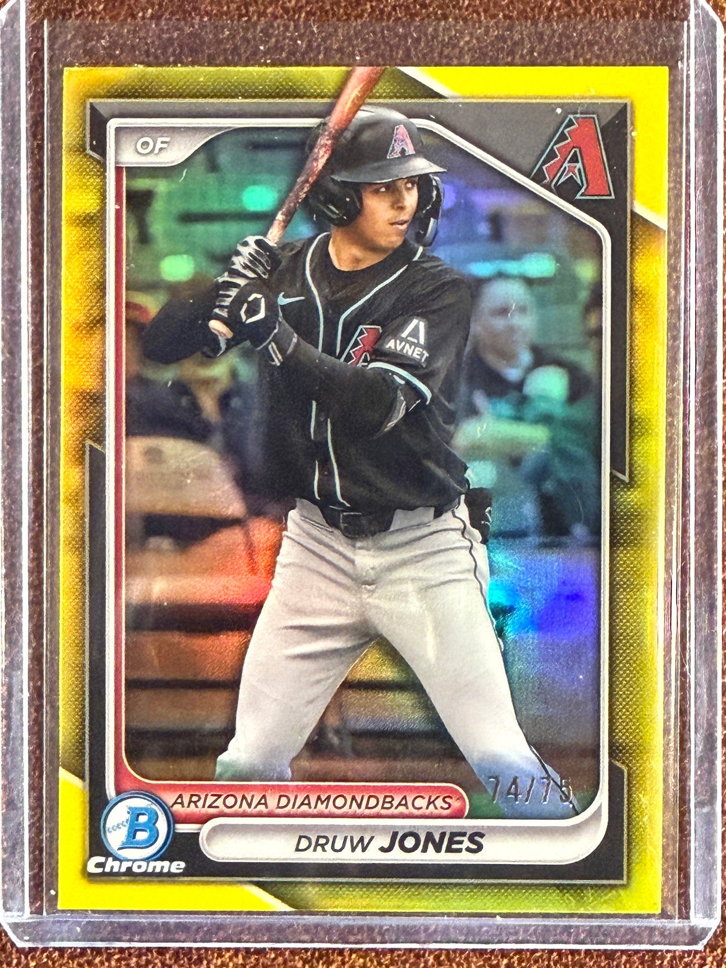 Druw Jones - 2024 Bowman Chrome - YELLOW /75 - Diamondbacks