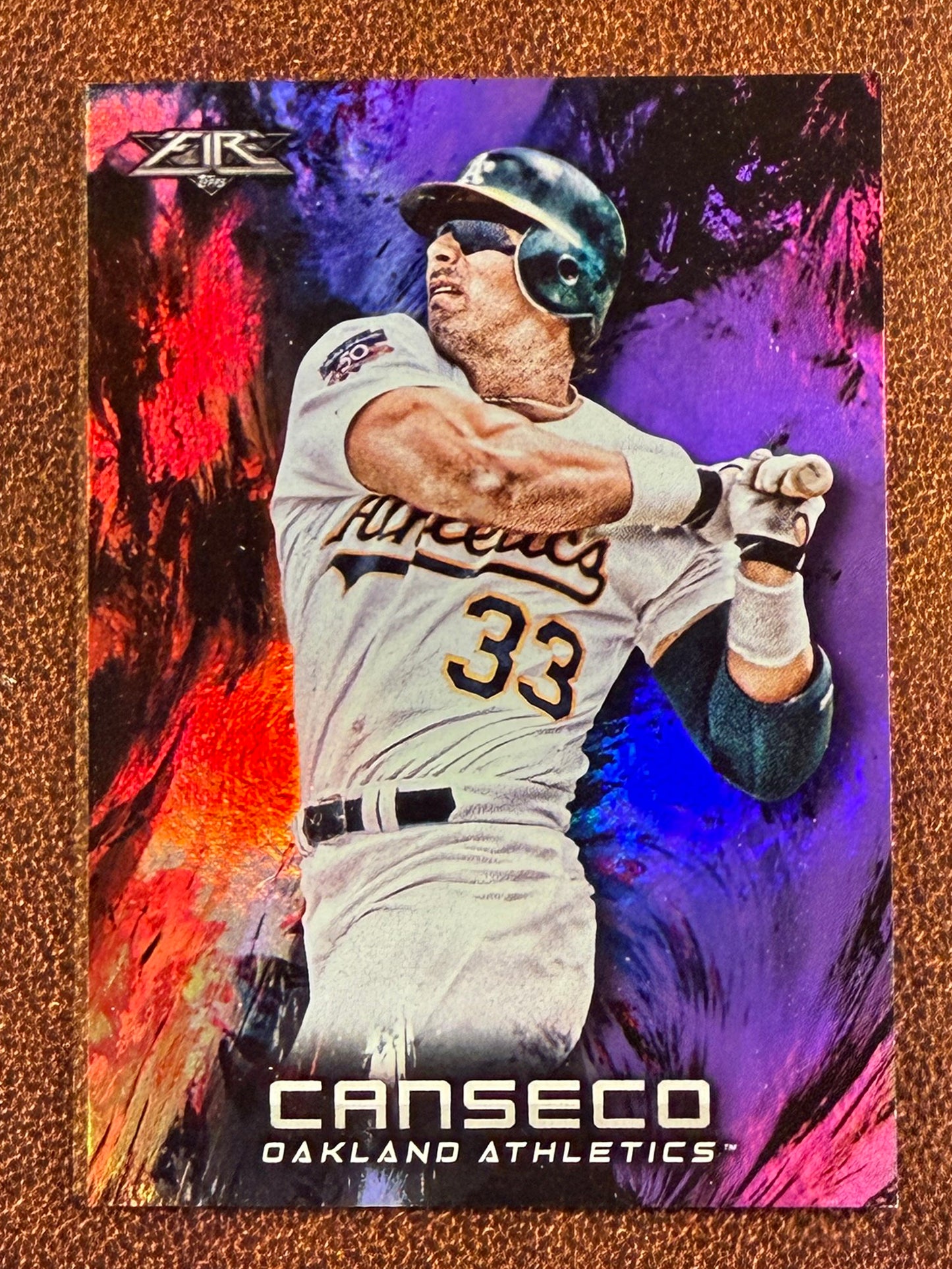 Jose Canseco - 2018 Topps Fire - PURPLE /99 - Athletics