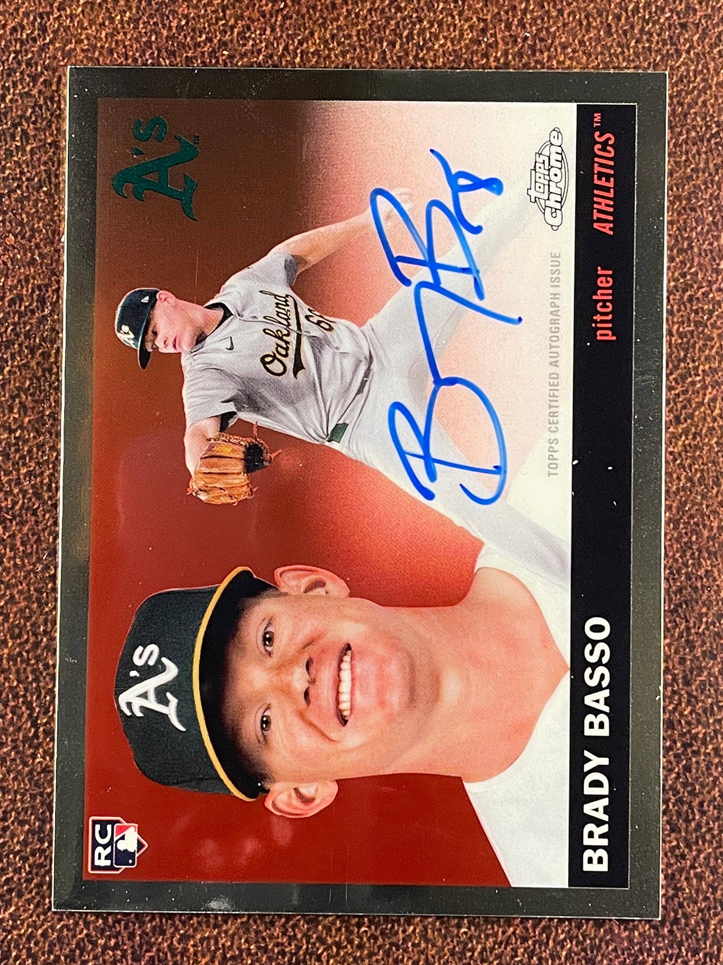 Brady Basso - 2025 Topps Chrome Platinum - Rookie AUTO - Athletics