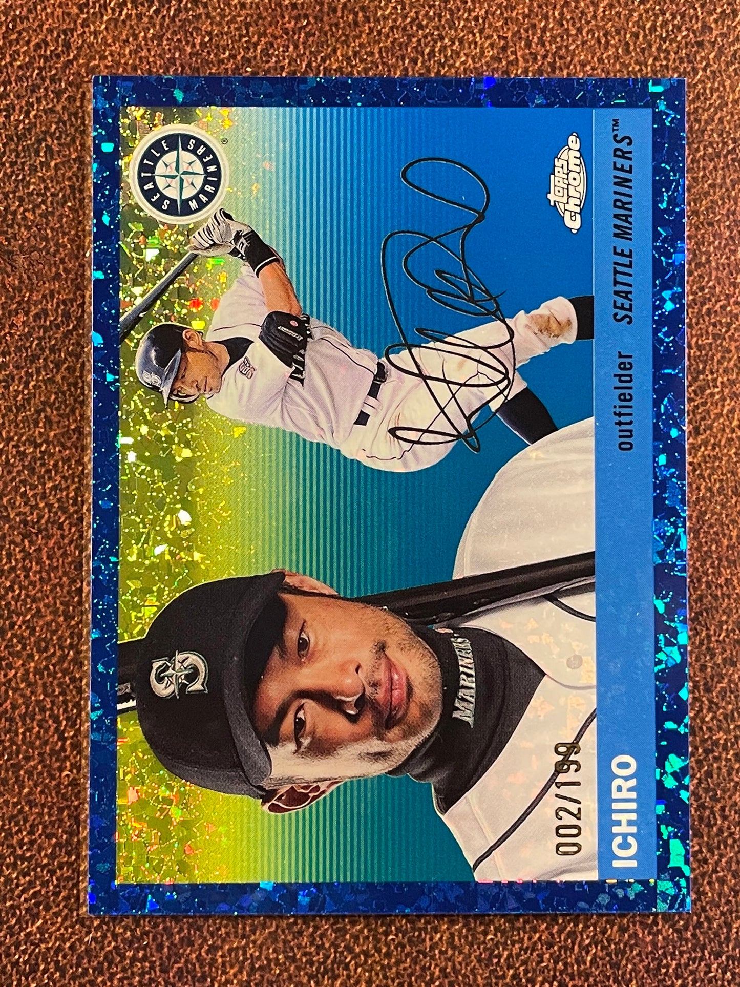 Ichiro - 2025 Topps Chrome Platinum - BLUE Mini Diamond Refractor /150 - Mariners