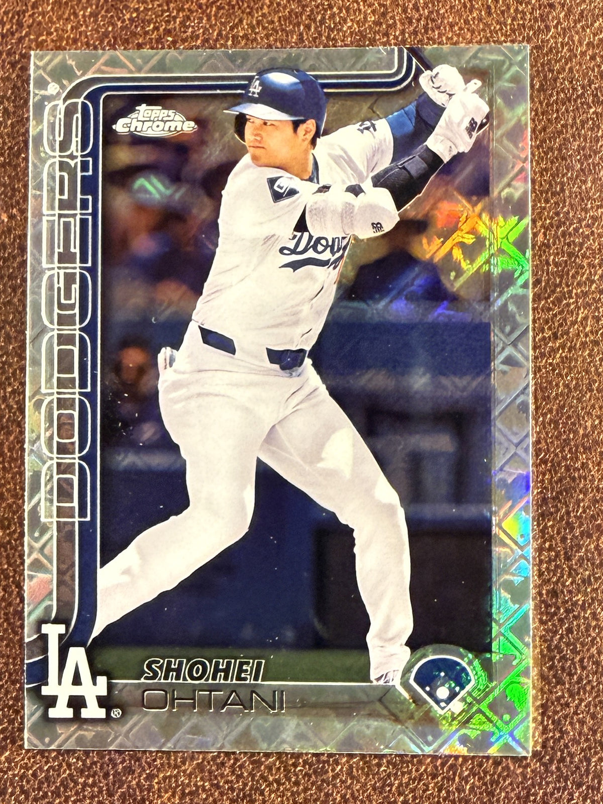 Shohei Ohtani - 2025 Topps Chrome - MLB Logo Refractor - Dodgers