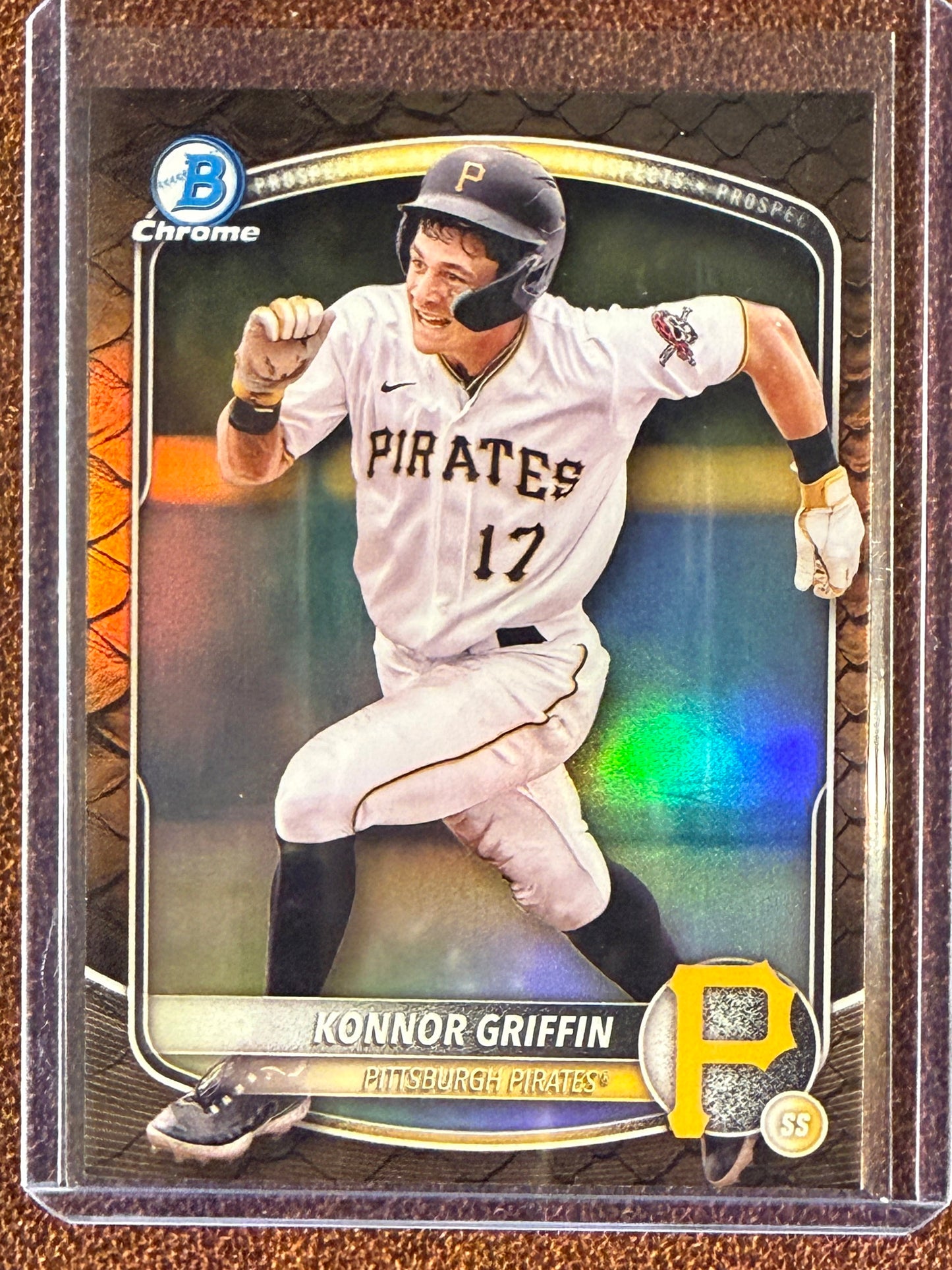 Konnor Griffin - 2025 Bowman Chrome - Reptilian Refractor - Pirates