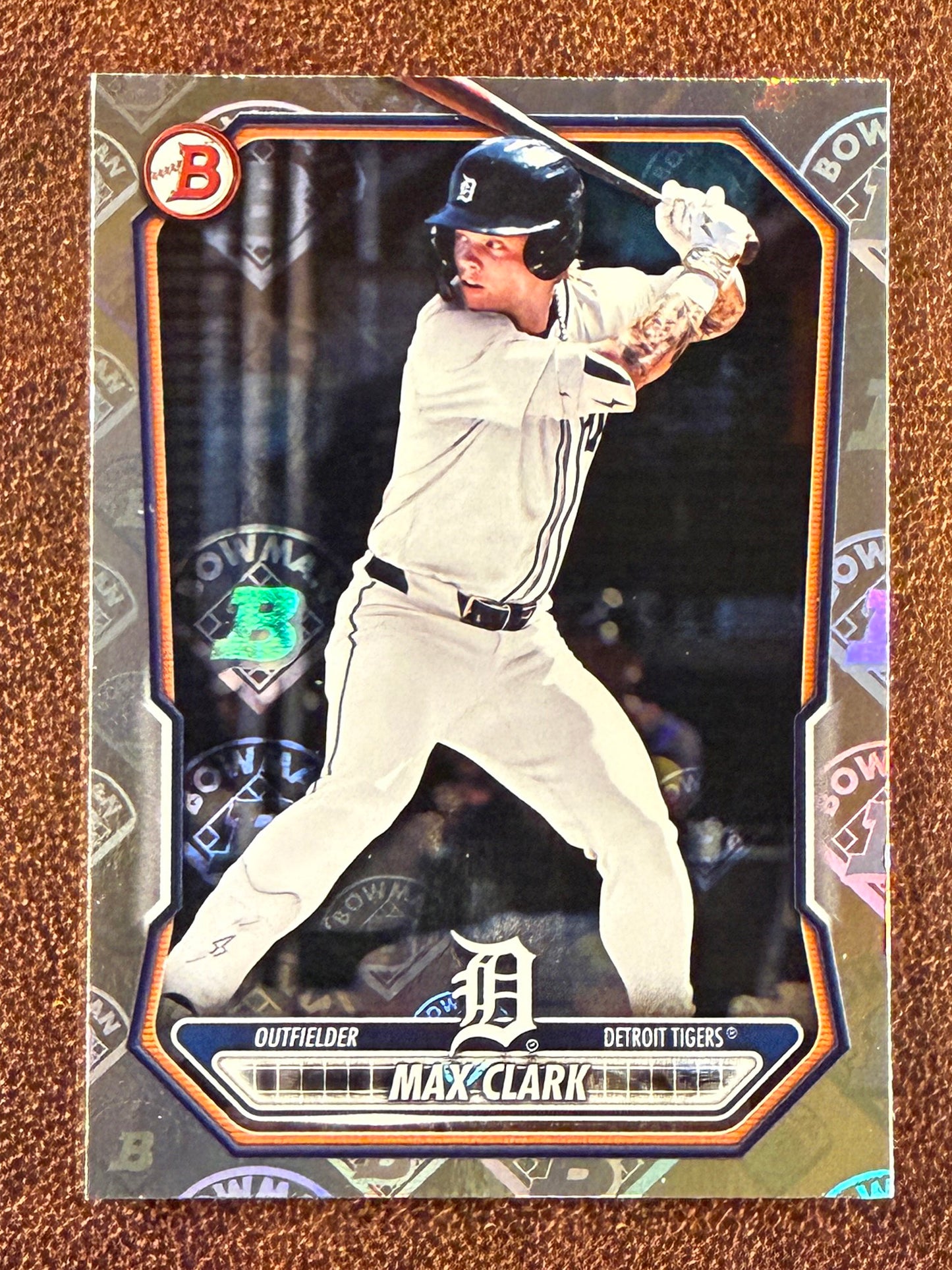 Max Clark - 2026 Bowman - Logo Fractor - Tigers
