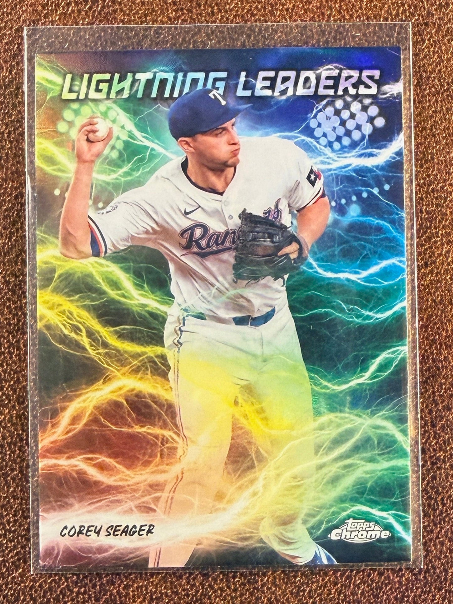 Corey Seager - 2025 Topps Chrome - Lightning Leaders - Rangers