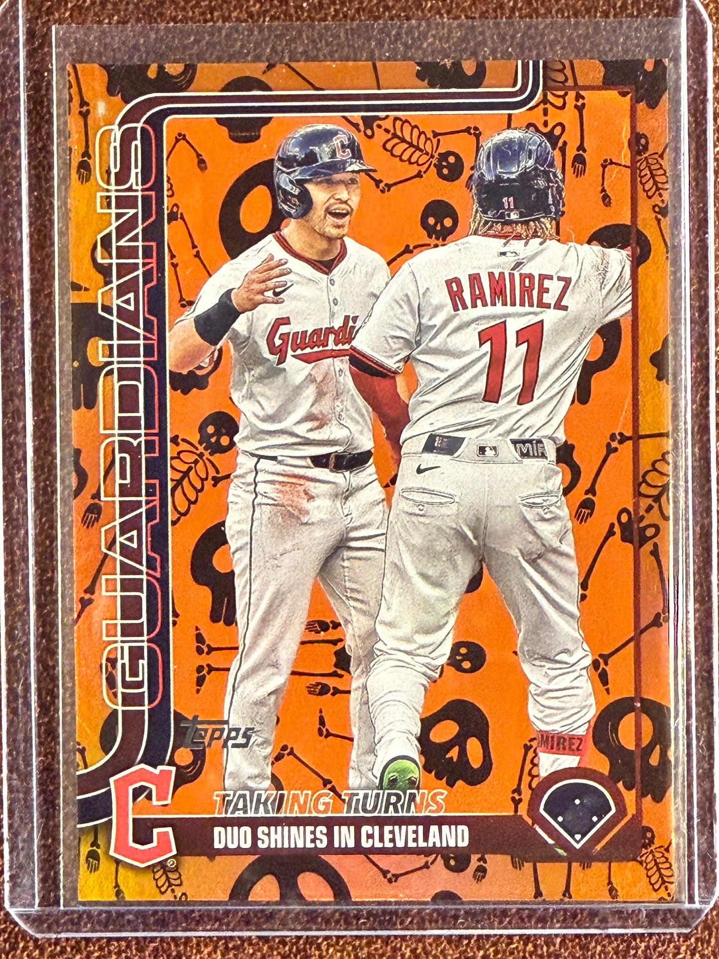 Steven Kwan/Jose Ramirez - 2025 Topps Update - Skeleton Foil /50 - Guardians