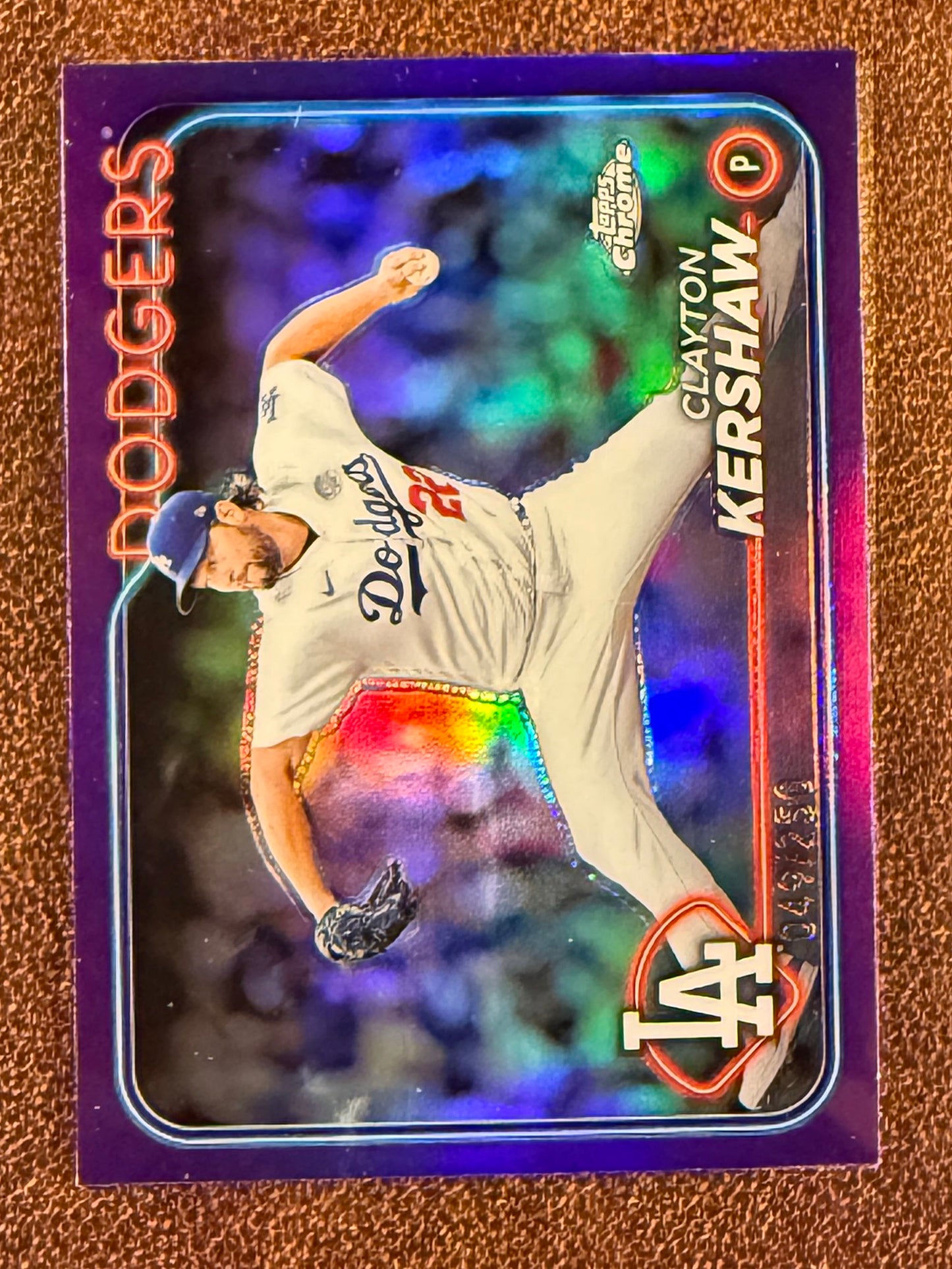 Clayton Kershaw - 2024 Topps Chrome - PURPLE /250 - Dodgers