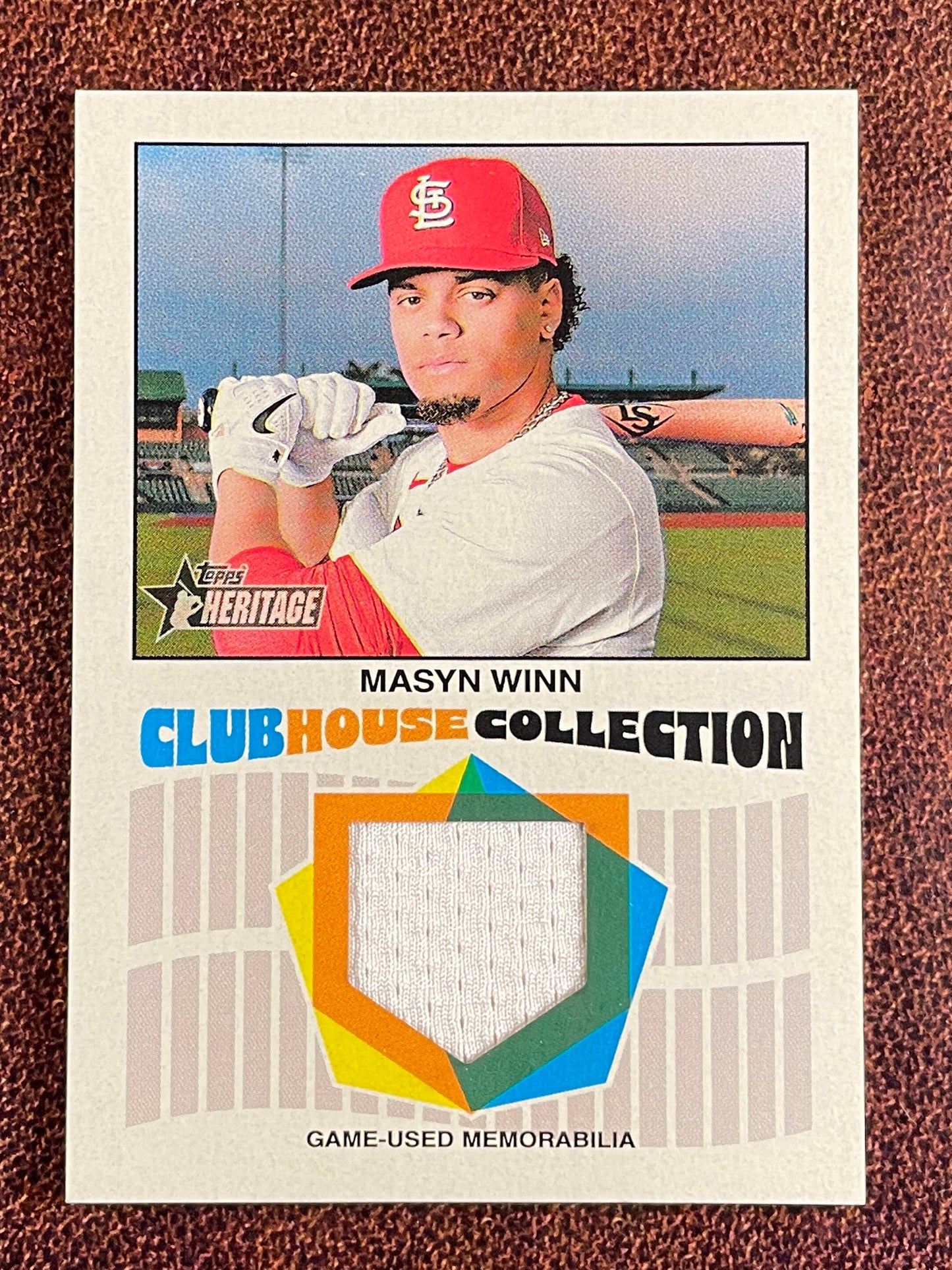 Masyn Winn - 2026 Topps Heritage - Clubhouse Collection RELIC - Cardinals