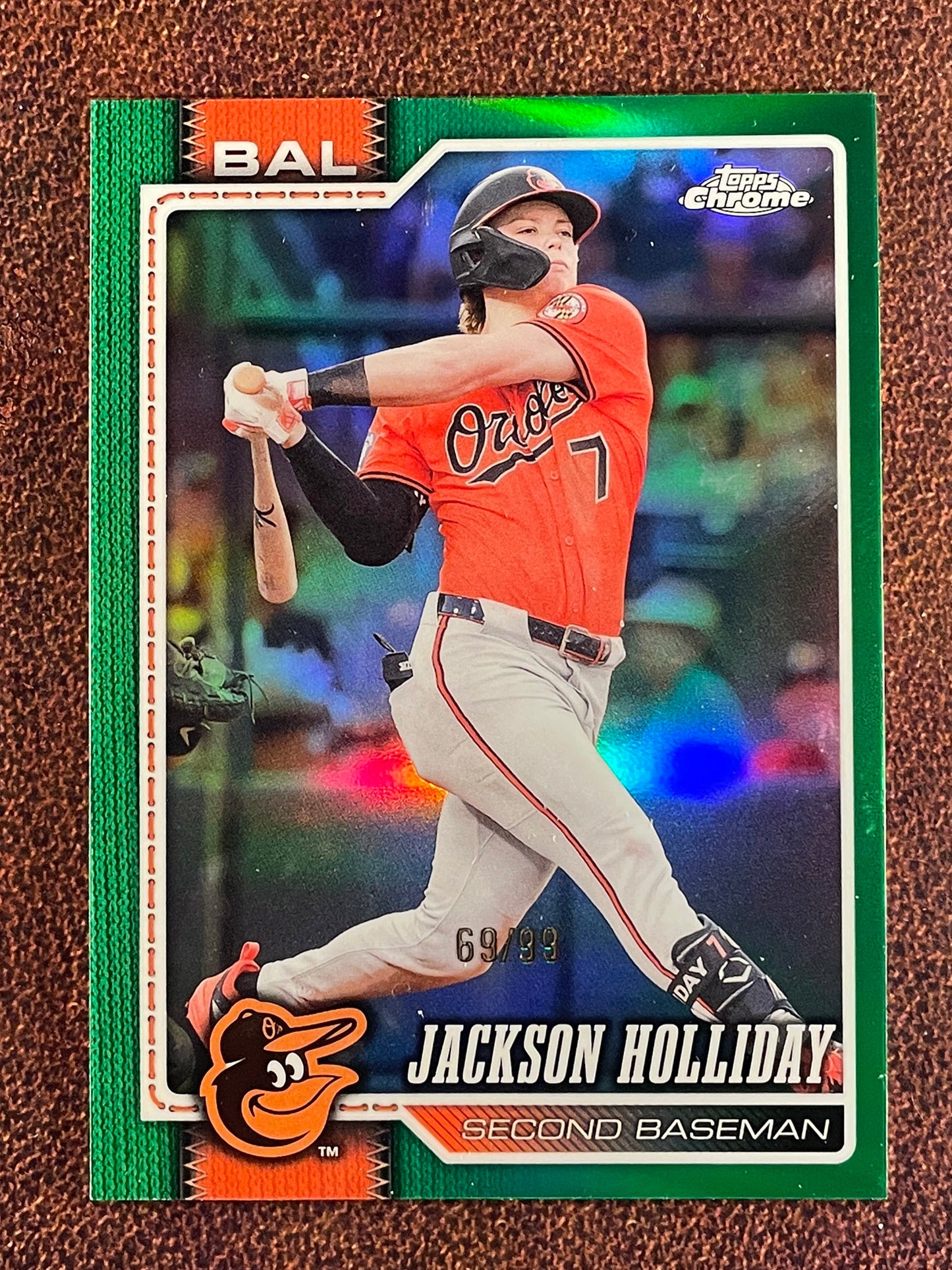 Jackson Holliday - 2026 Topps Chrome - GREEN /99 - Orioles