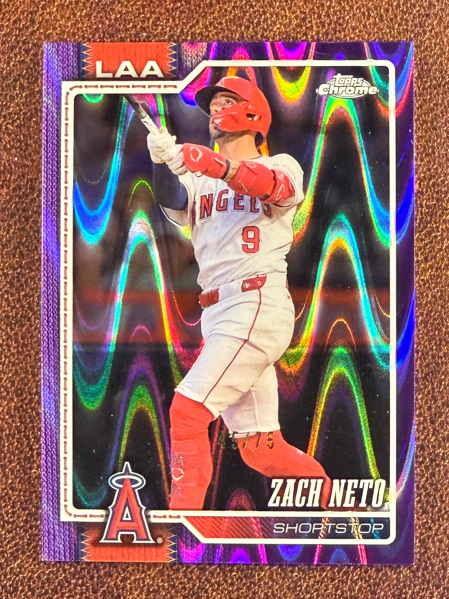 Zach Neto - 2026 Topps Chrome - PURPLE Raywave /75 - Angels