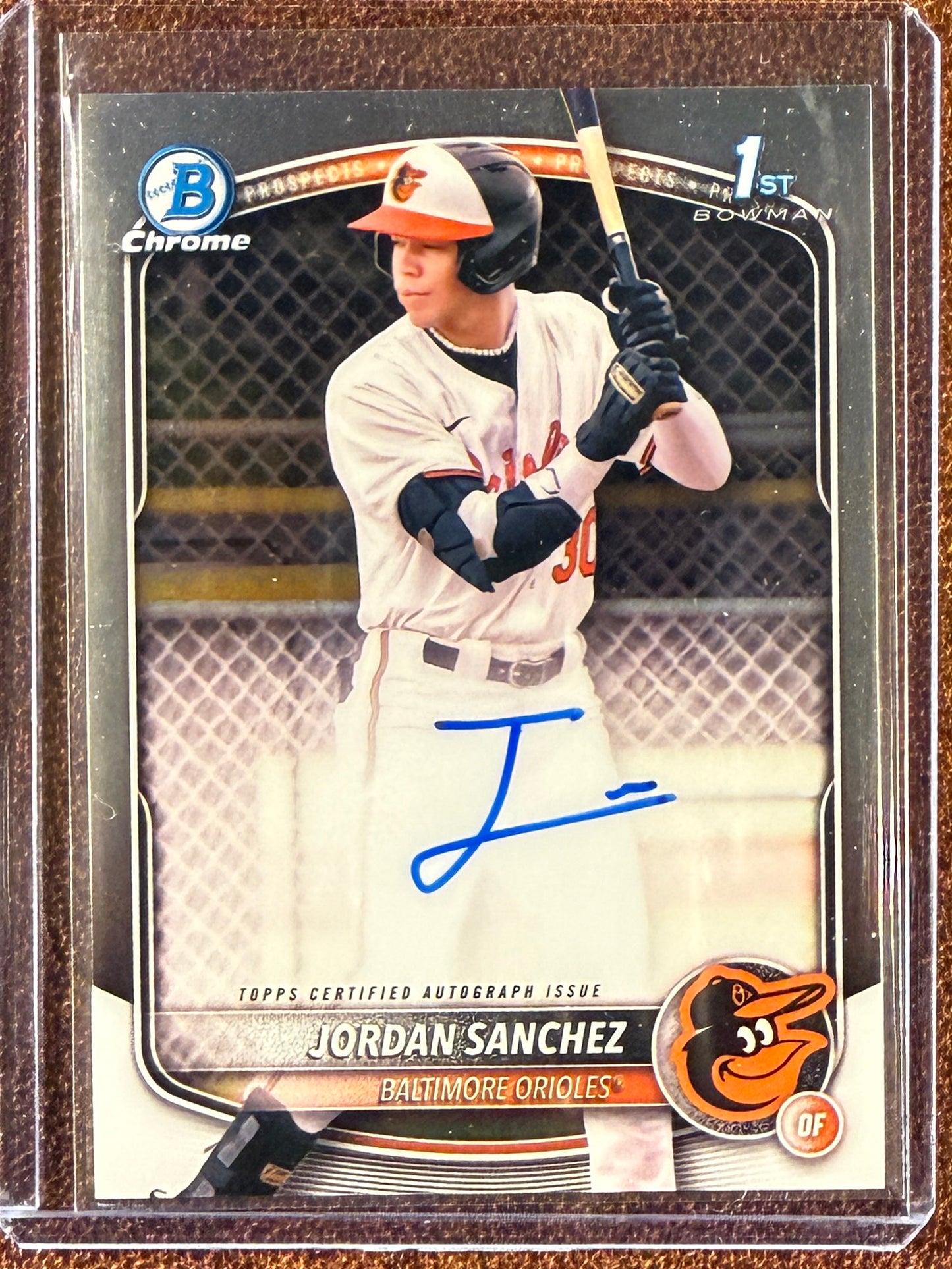 Jordan Sanchez - 2025 Bowman Chrome - 1st Bowman AUTO - Orioles