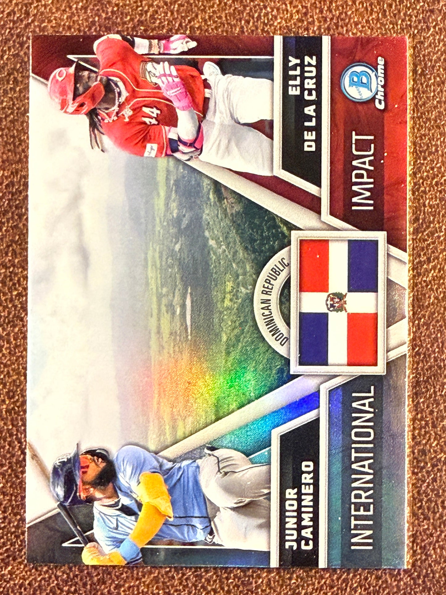 Junior Caminero/Elly De La Cruz - 2024 Bowman Chrome - Interational Impact - Rays
