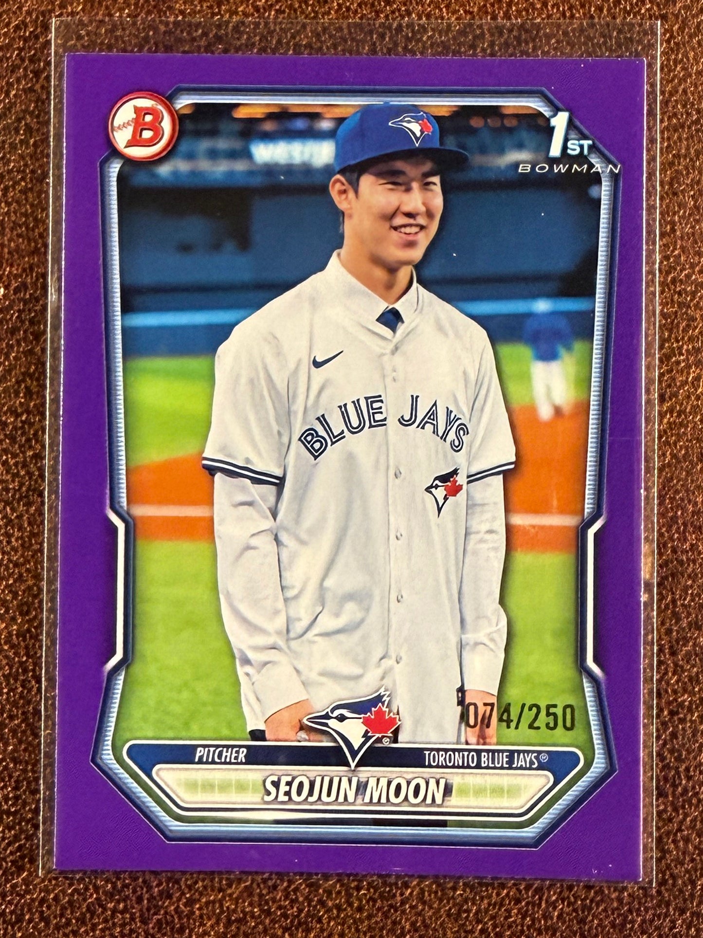 Seojun Moon - 2026 Bowman - PURPLE 1st Paper /250 - Blue Jays