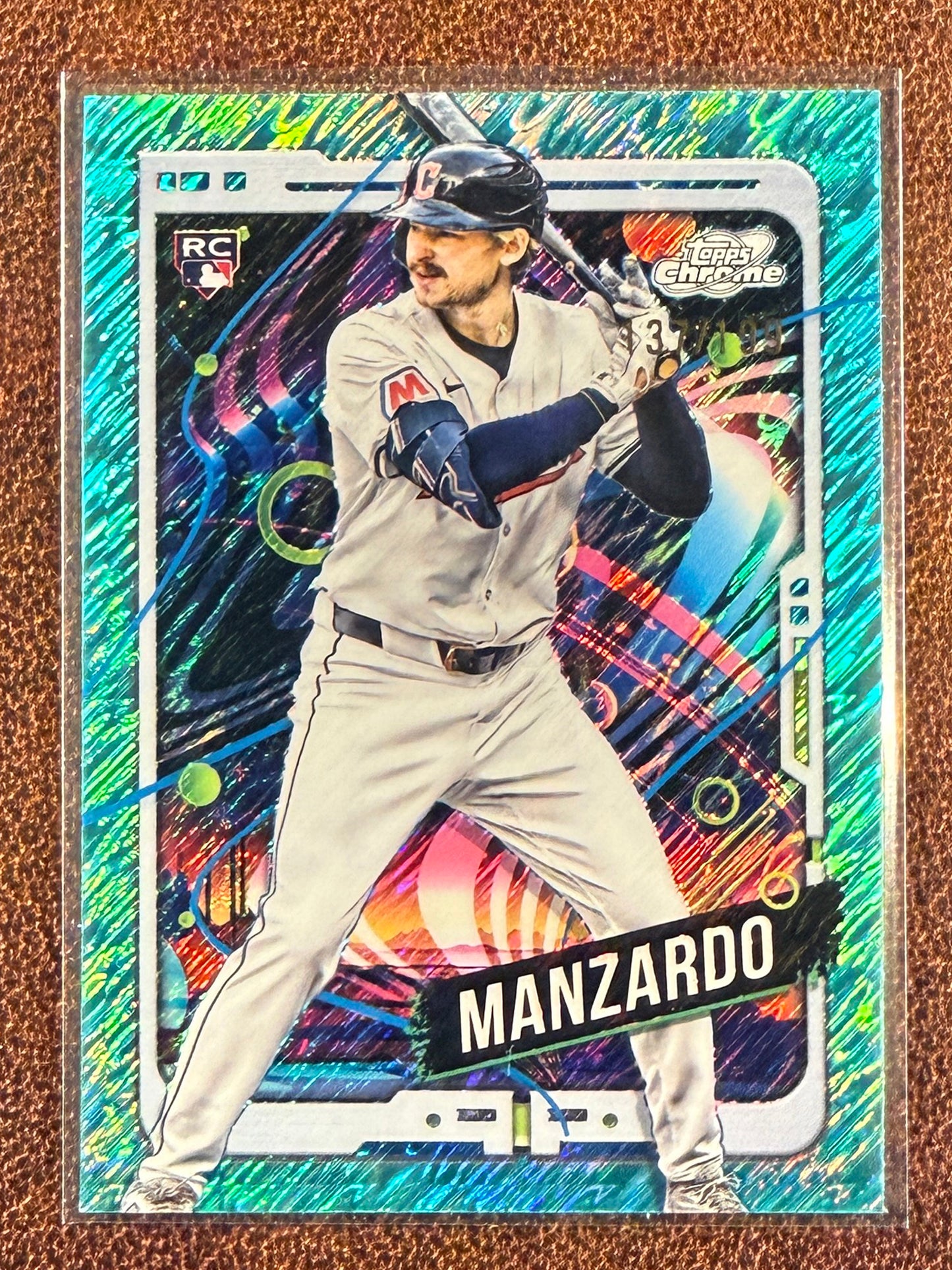 Kyle Manzardo - 2024 Topps Chrome Cosmic - Rookie AQUA Equinox /199 - Guardians