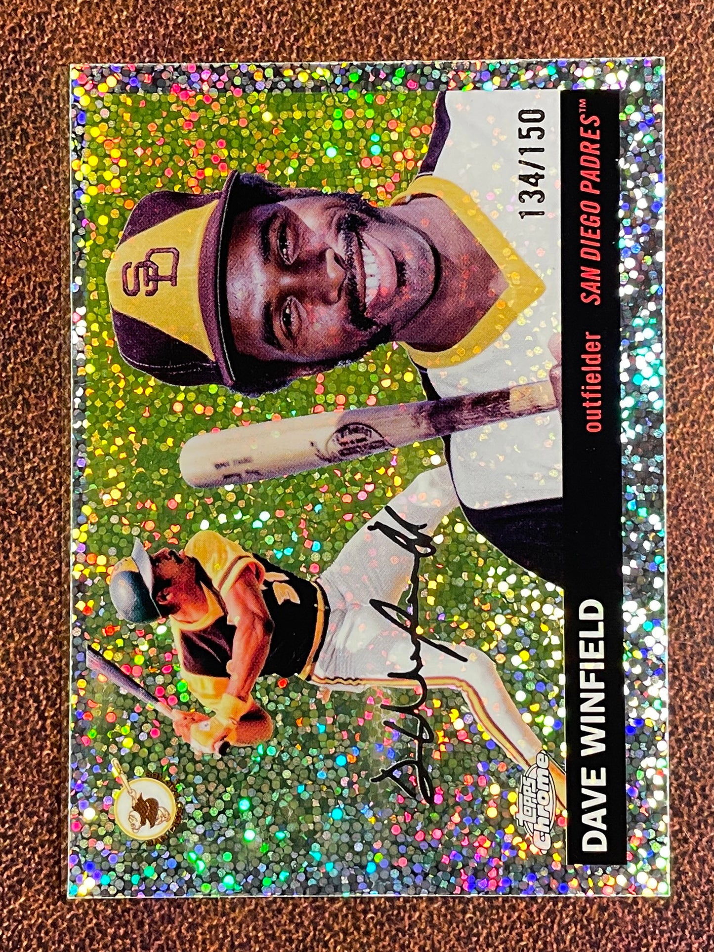 Dave Winfield - 2025 Topps Chrome Platinum - SPECKLE Refractor /150 - Padres
