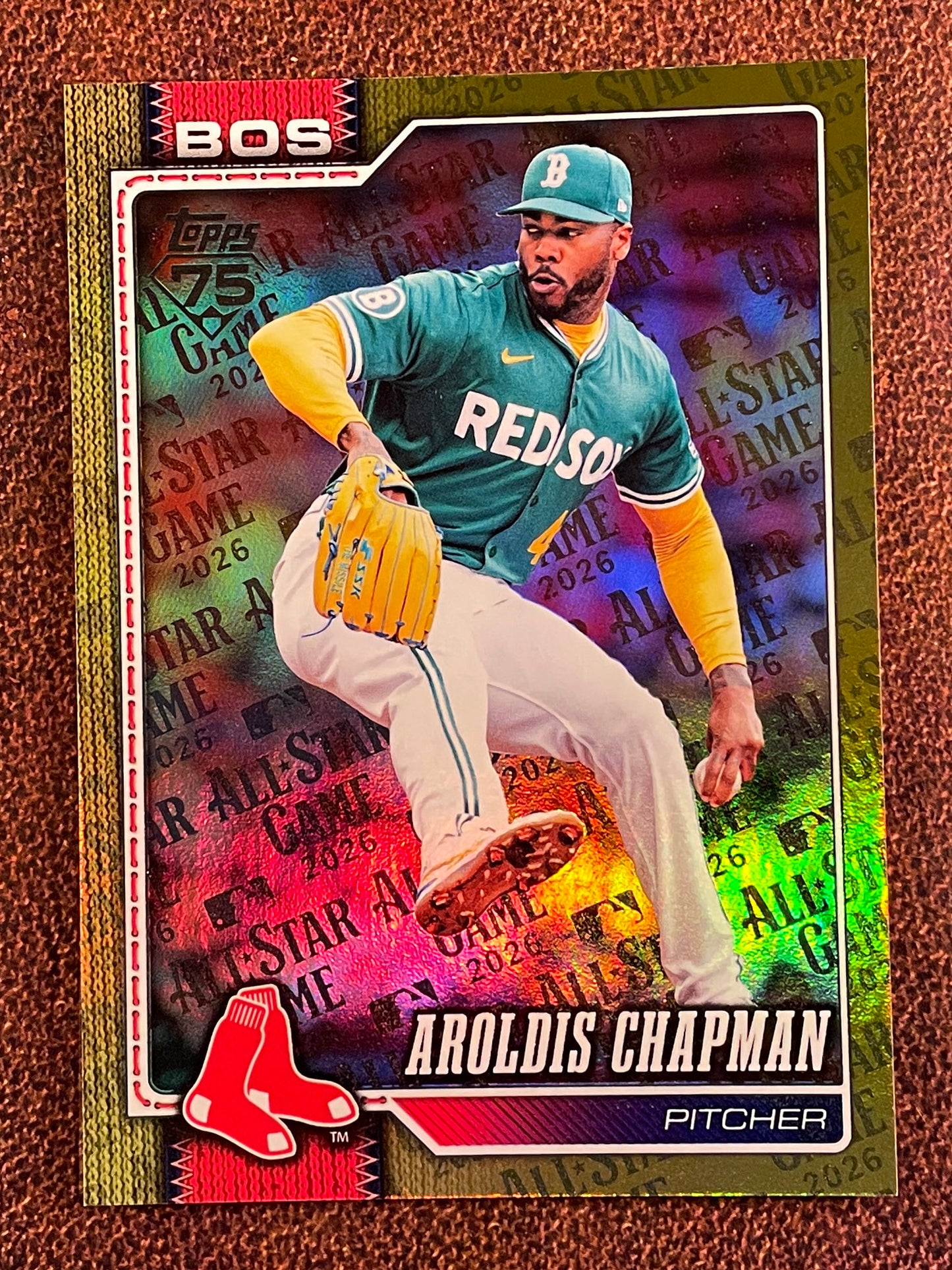 Aroldis Chapman - 2026 Topps Series 2 - GOLD All Star Game /50 - Red Sox