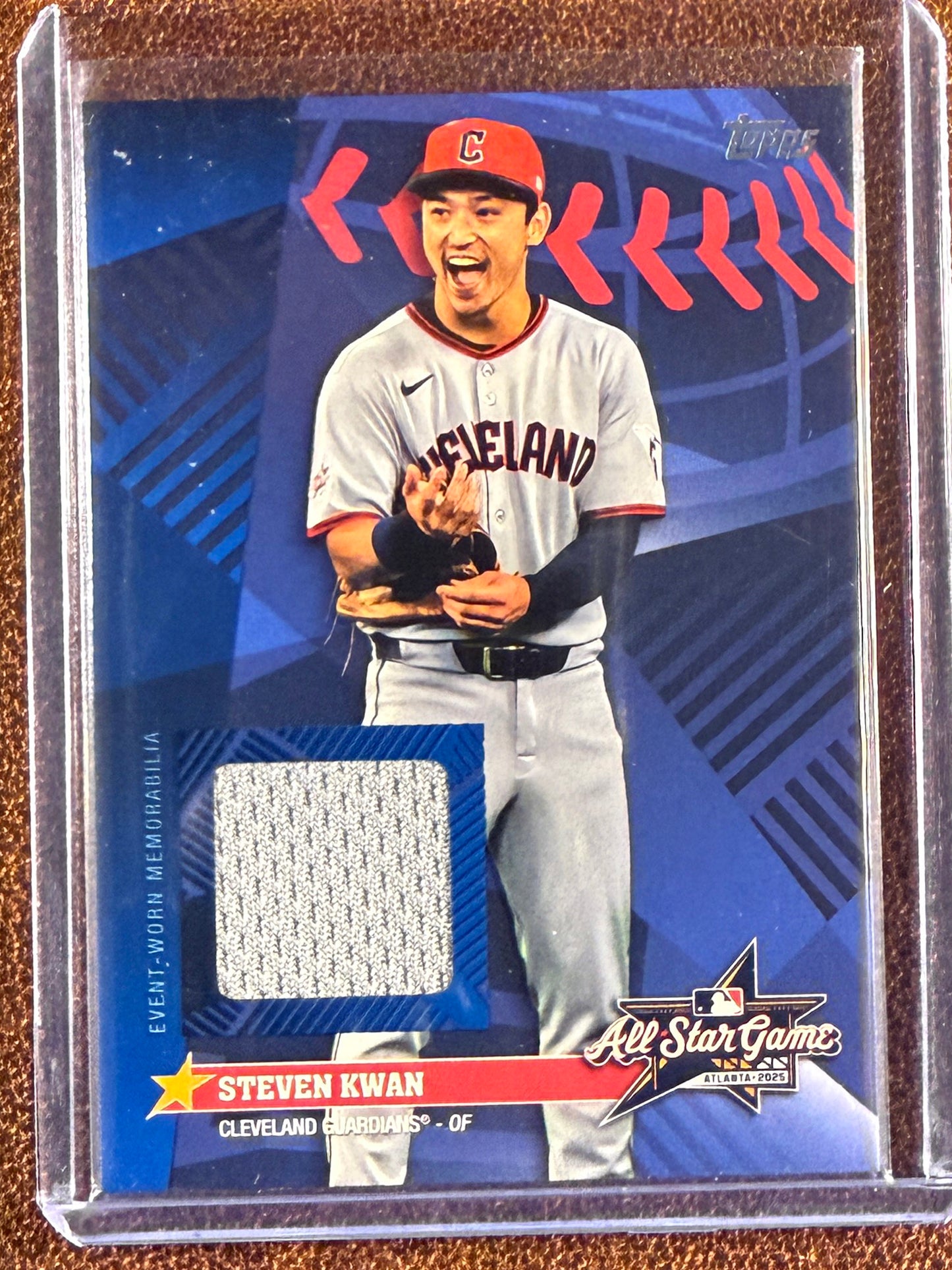 Steven Kwan - 2025 Topps Update - All Star Stitches RELIC - Guardians
