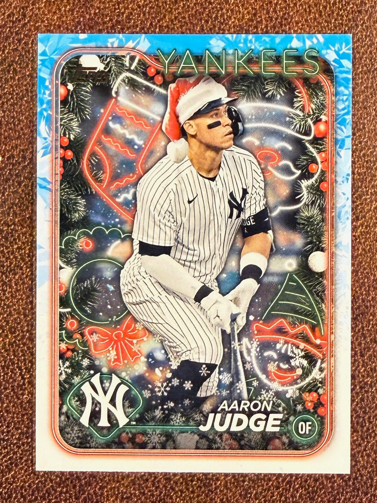 Aaron Judge - 2024 Topps Holiday - Santa Hat - Yankees