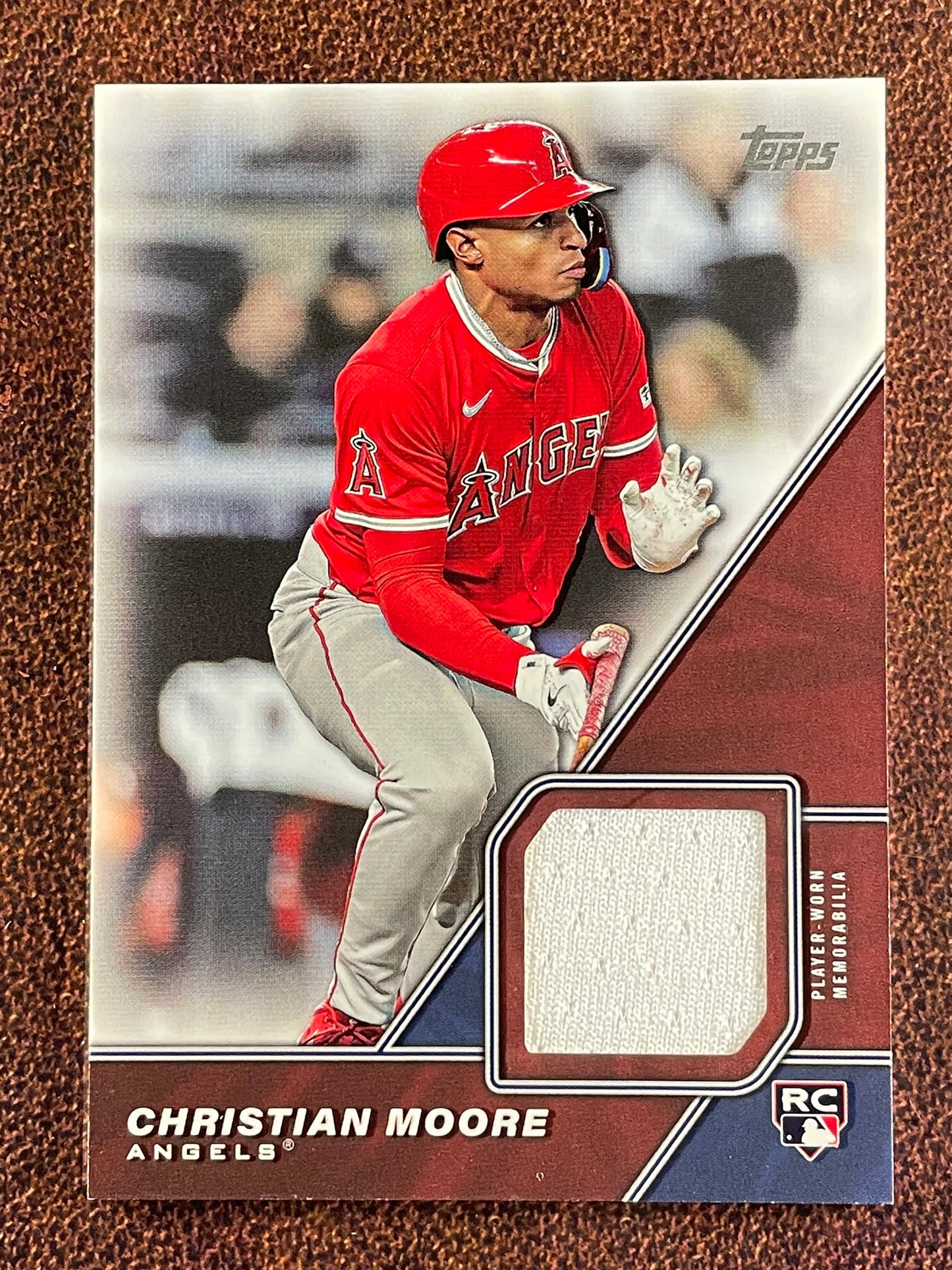 Christian Moore - 2026 Topps Series 1 - Rookie Major League Material RELIC - Angels