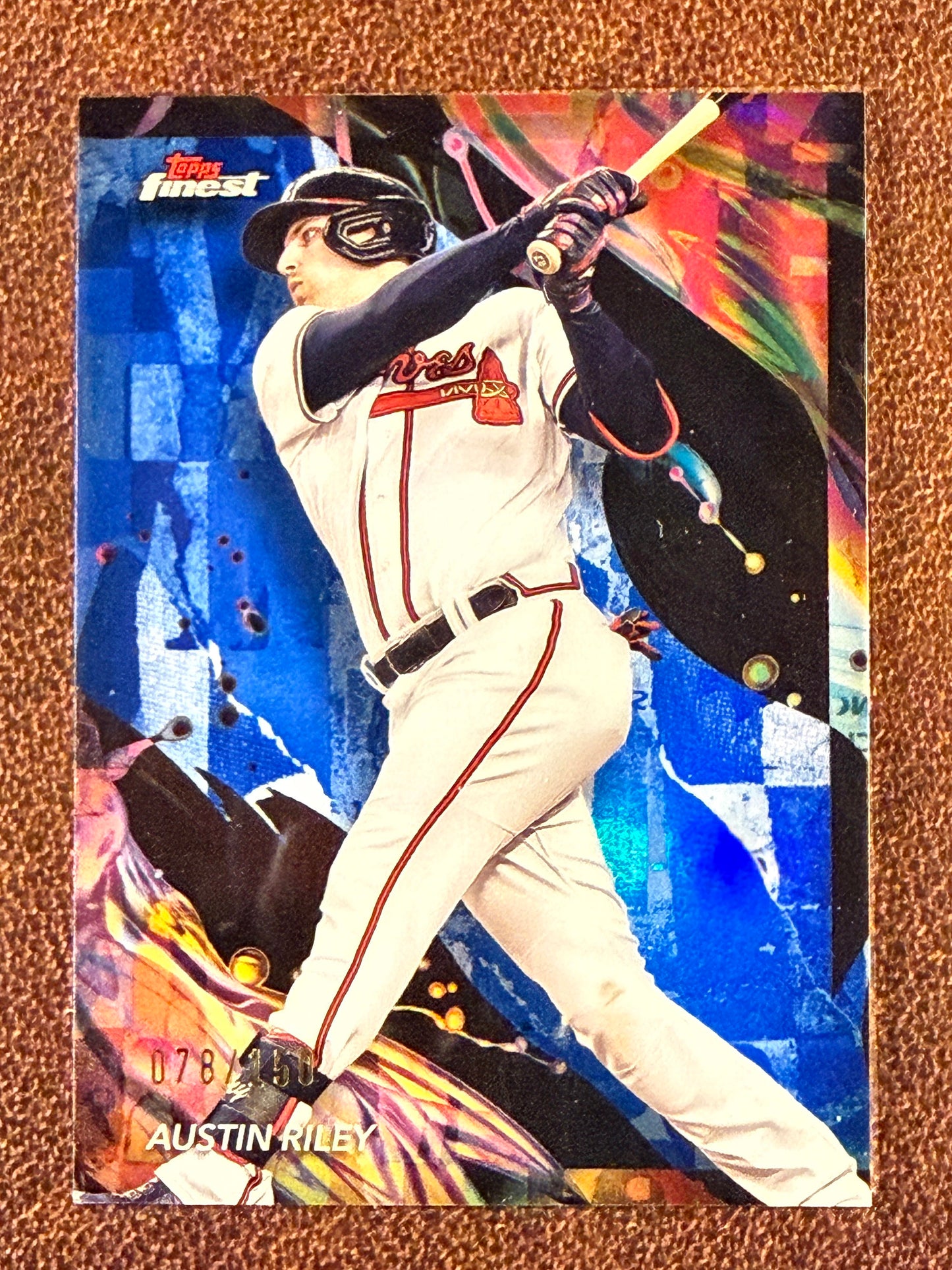 Austin Riley - 2024 Topps Finest - Uncommon BLUE /150 - Braves