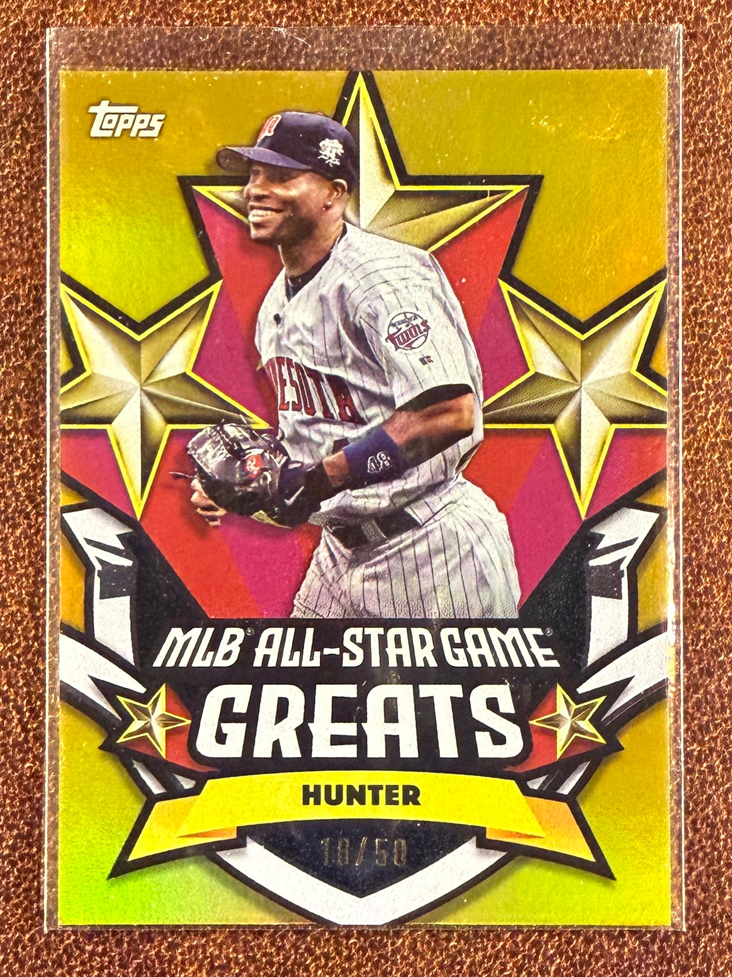 Torri Hunter - 2025 Topps All Star Game - GOLD All Star Game Greats /50 - Twins