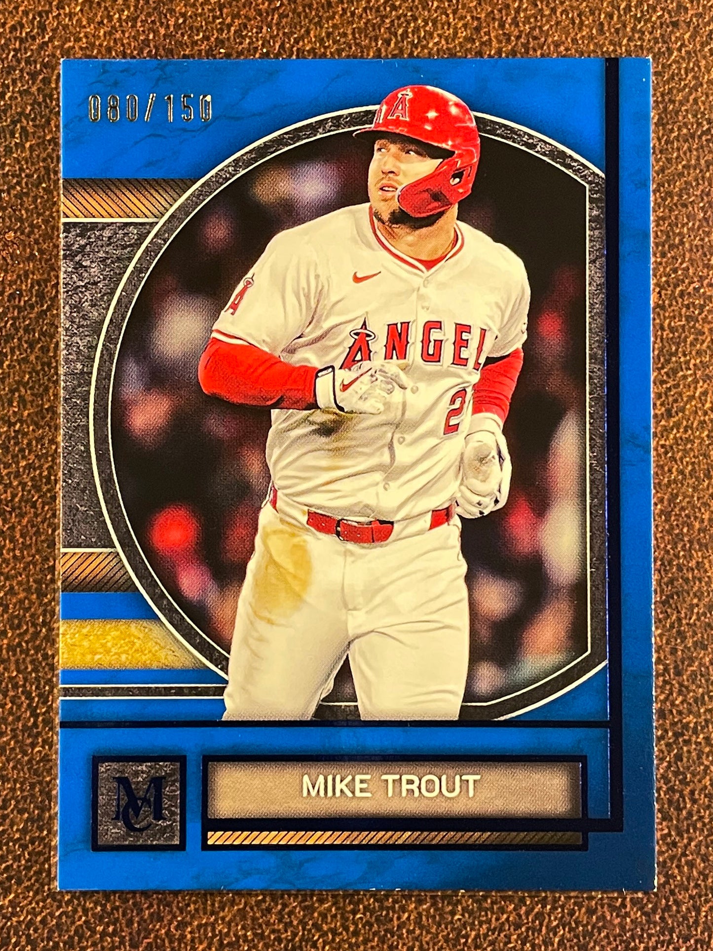 Mike Trout - 2025 Topps Museum Collection - BLUE /150 (*Corner/Edge Whiting*) - Angels
