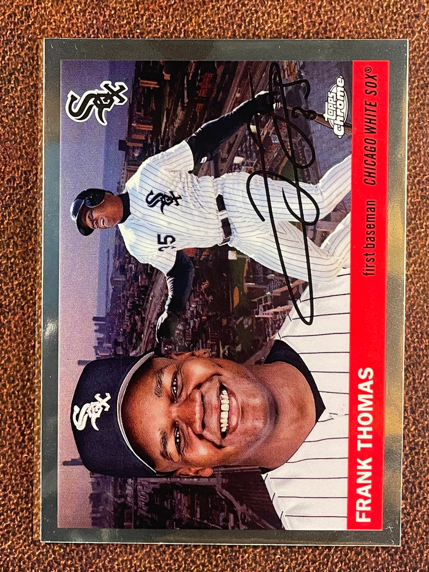 Frank Thomas - 2025 Topps Chrome Platinum - City Variation - White Sox