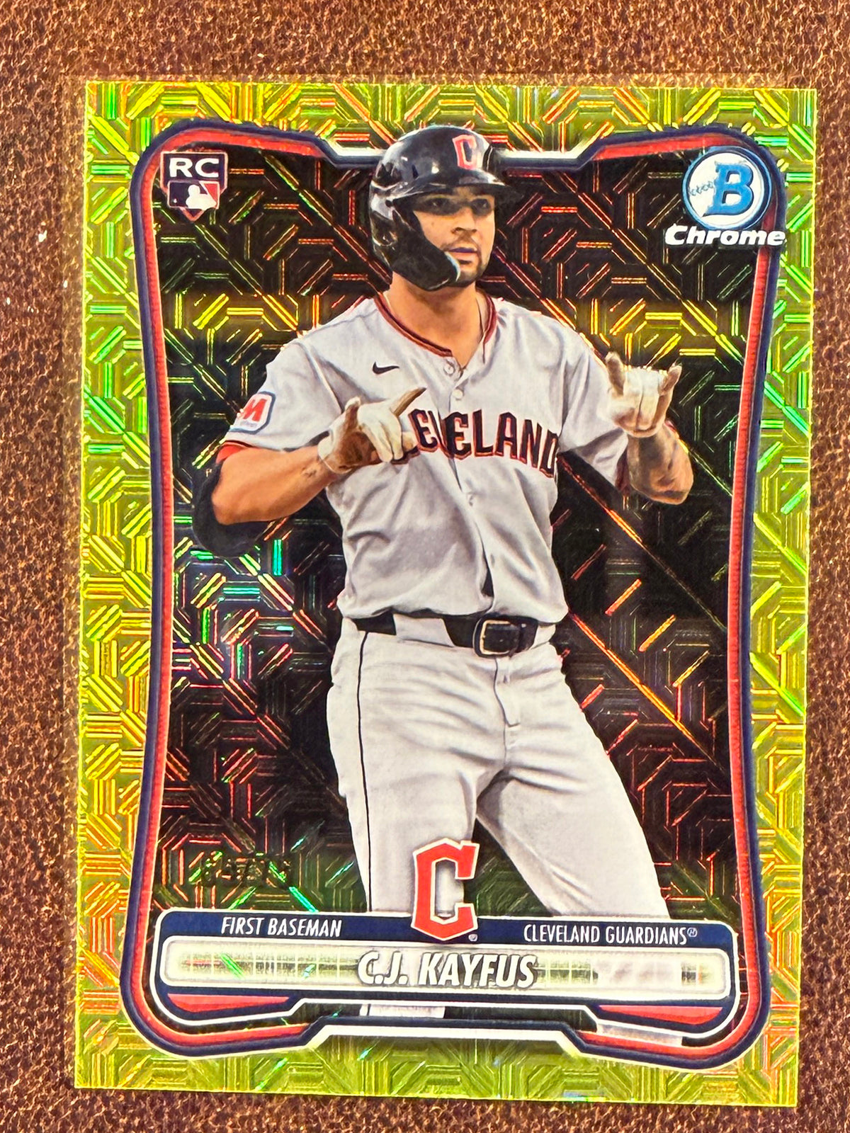CJ Kayfus - 2026 Bowman - YELLOW MOJO /75 - Guardians