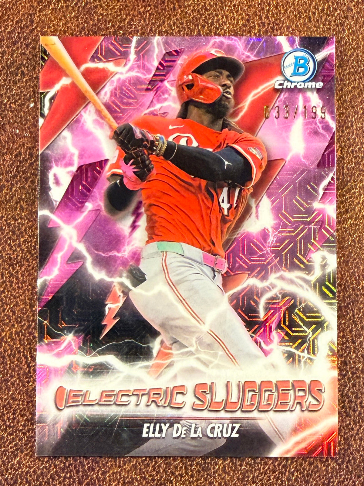 Elly De La Cruz - 2026 Bowman - PINK Electric Sluggers MOJO /199 - Reds