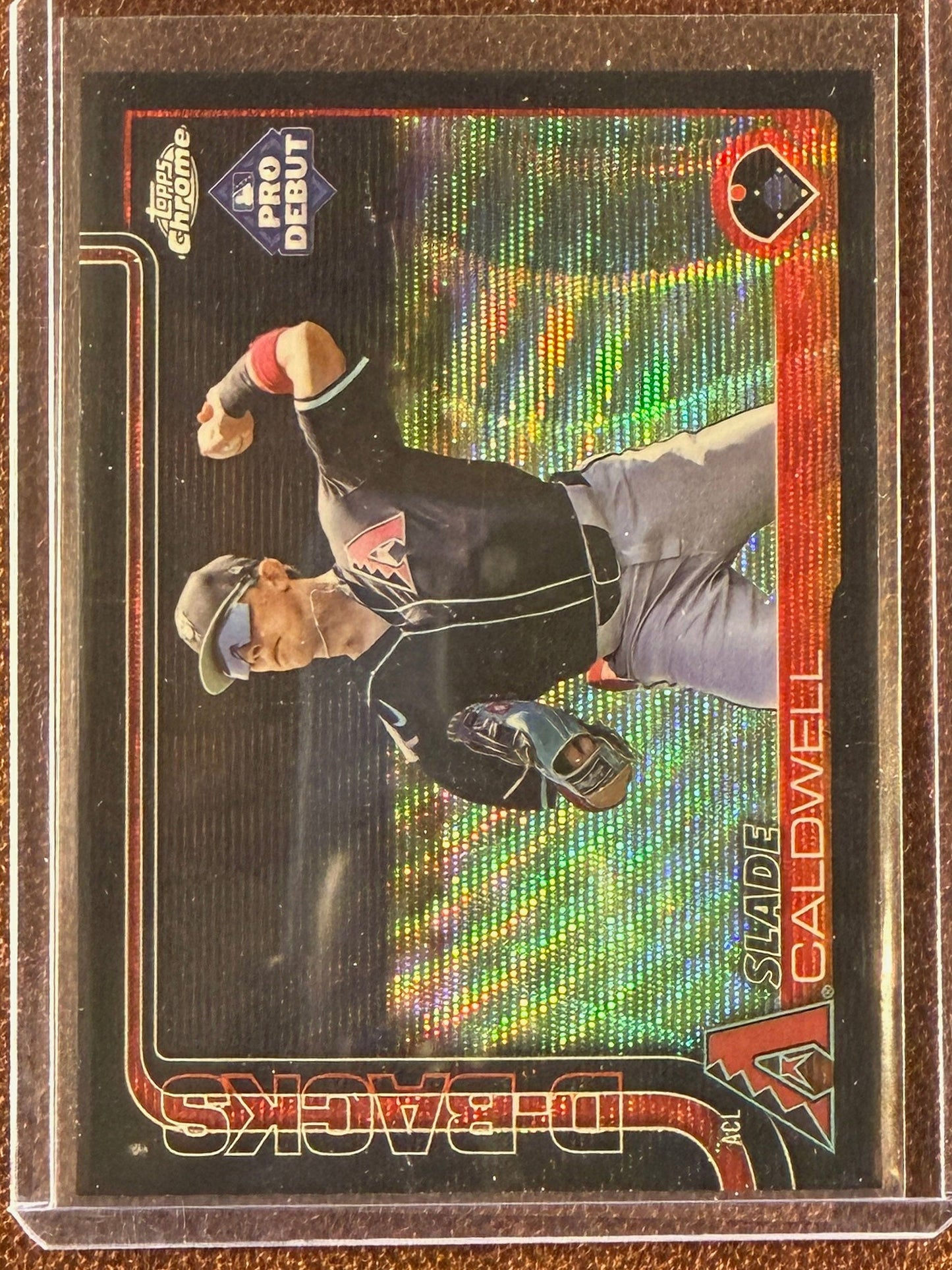 Slade Caldwell - 2025 Topps Pro Debut - BLACK Wave Refractor /10 - Diamondbacks