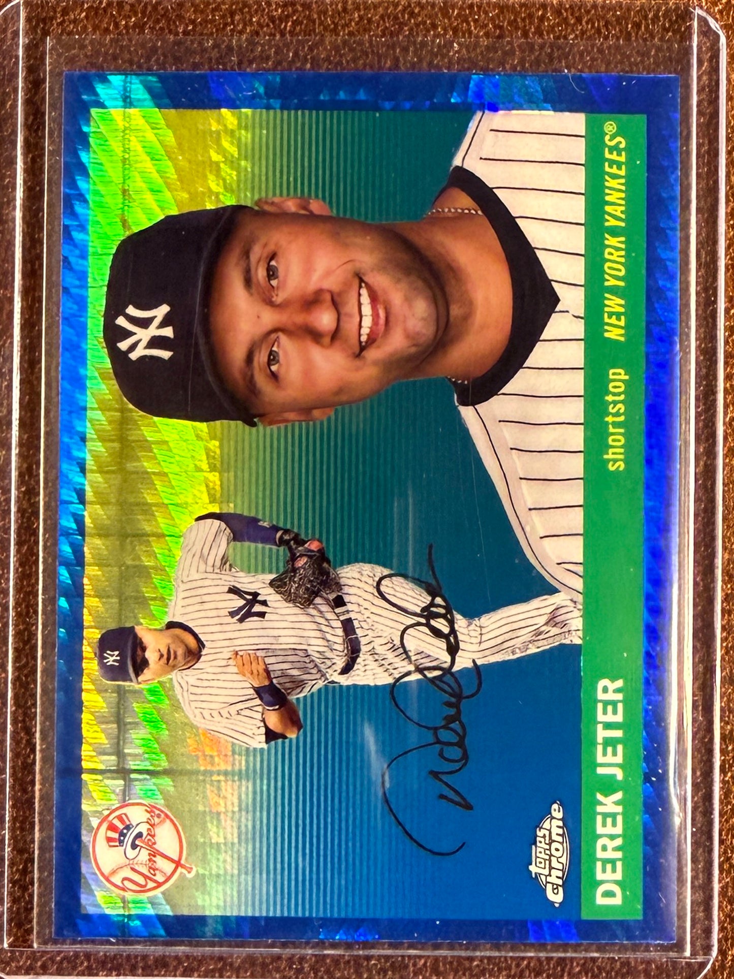 Derek Jeter - 2025 Topps Chrome Platinum - BLUE Prism Refractor - Yankees