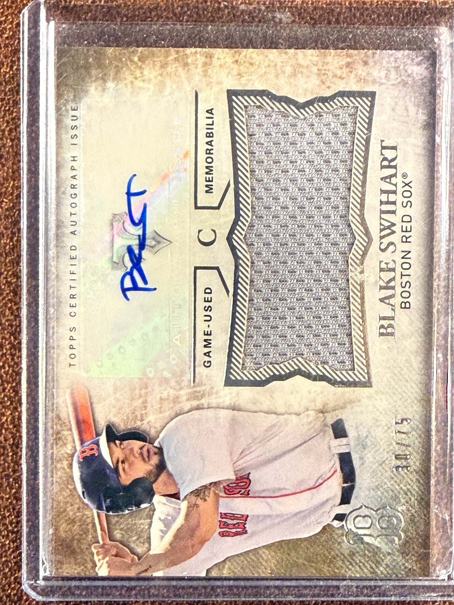Blake Swihart - 2015 Ripple Threads - Patch AUTO /75 - Red Sox