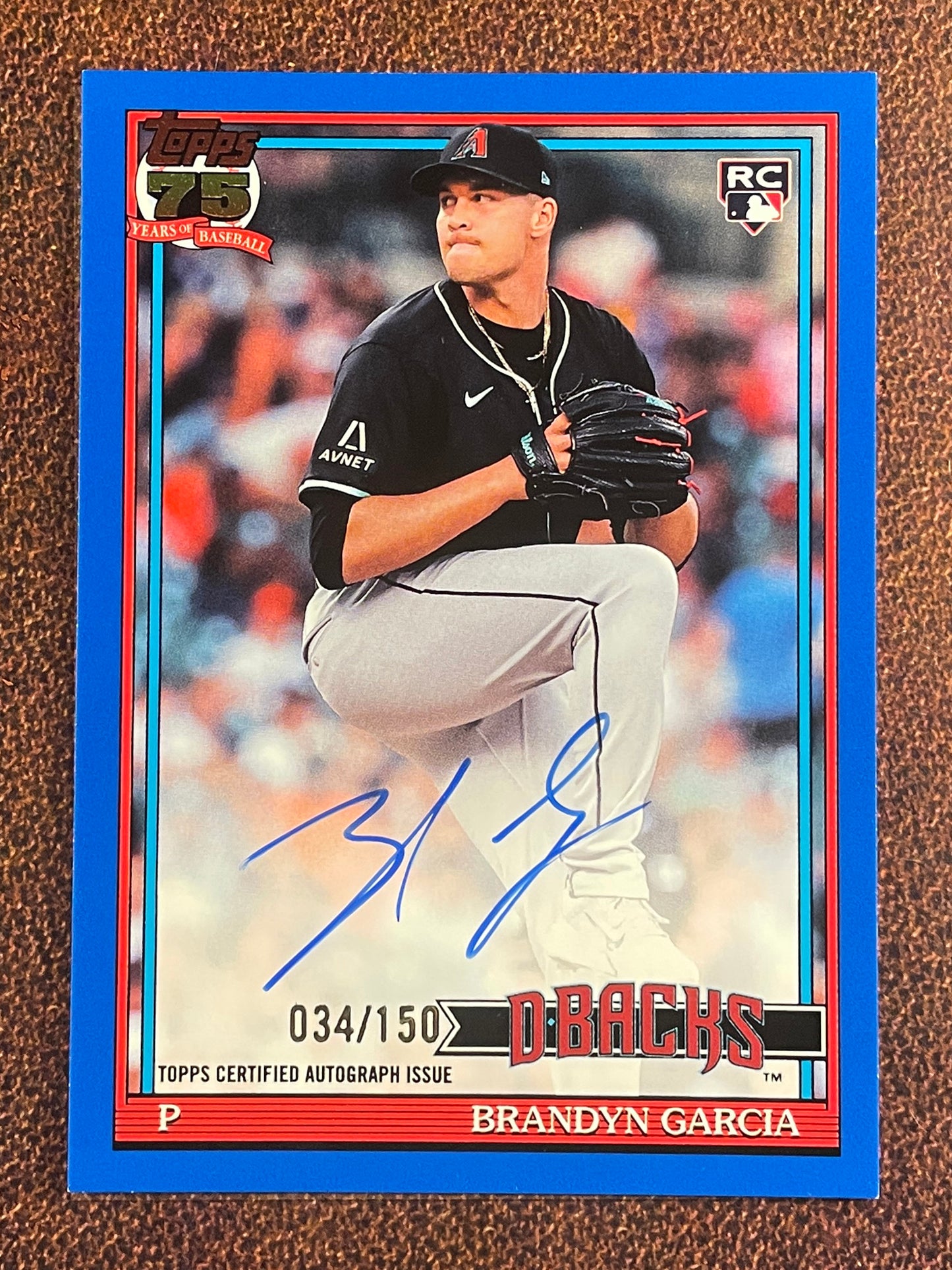 Brandyn Garcia - 2026 Topps Series 2 - BLUE 1991 Rookie Auto /150 - Guardians