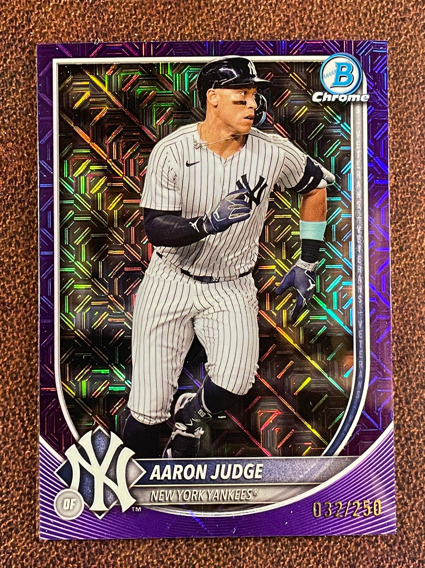 Aaron Judge - 2025 Bowman - PURPLE MOJO /250. - Yankees