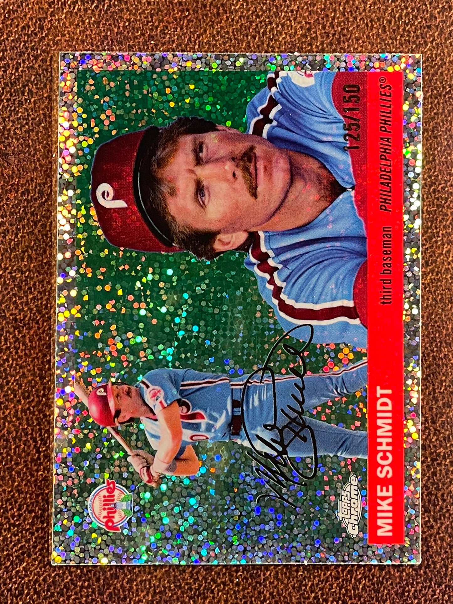 Mike Schmidt - 2025 Topps Chrome Platinum - Speckle Refractor /150 - Phillies